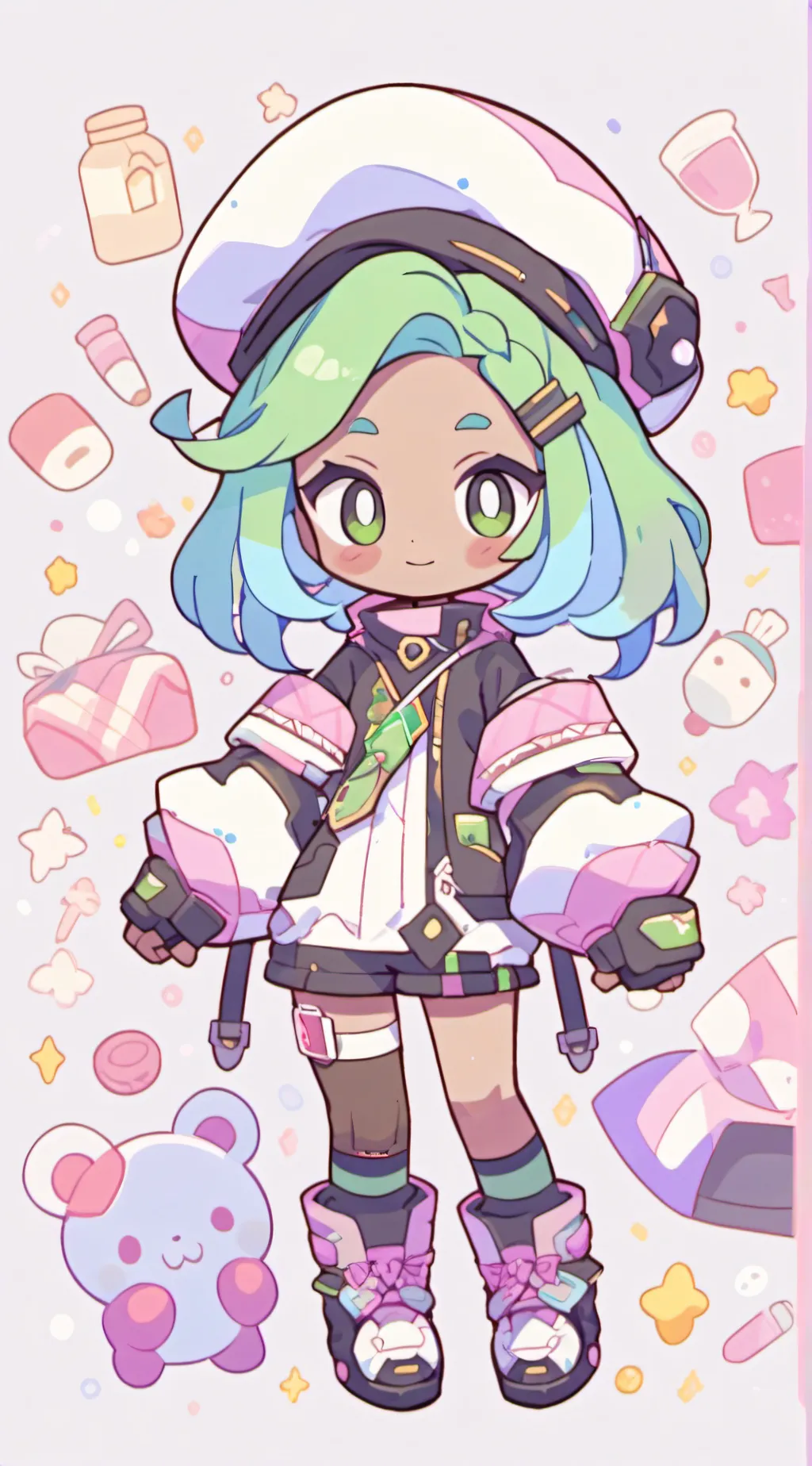 ai character: Skye  background