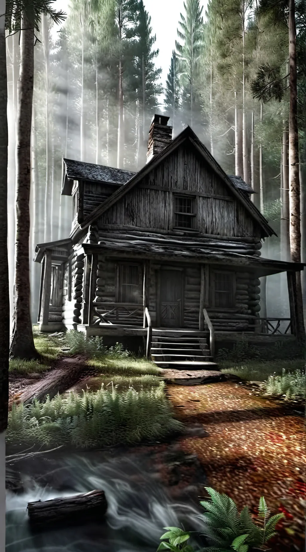 ai character: horror story background