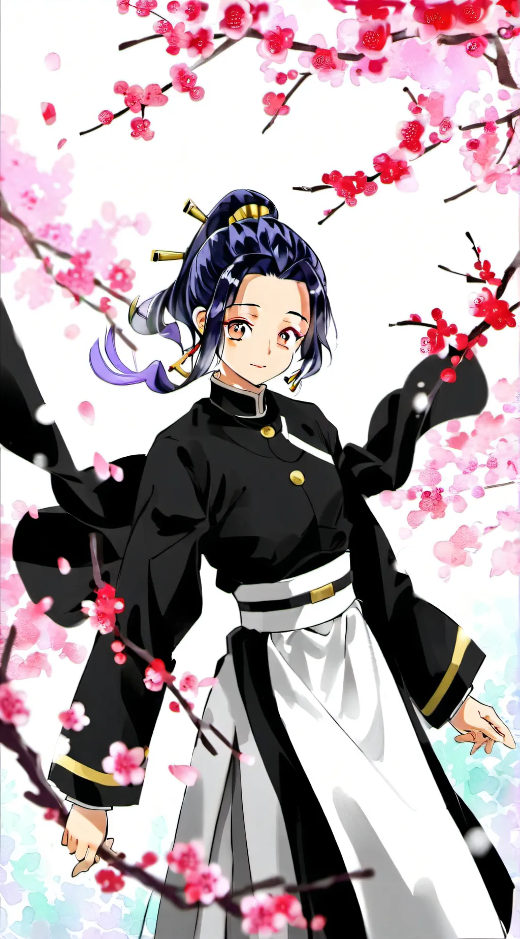 ai character: Shinobu kocho  background