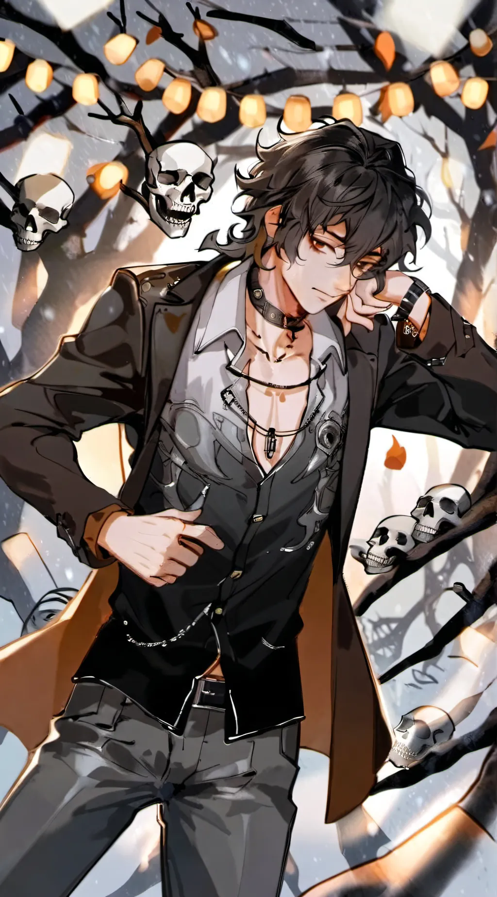 ai character: Nico Di Angelo background