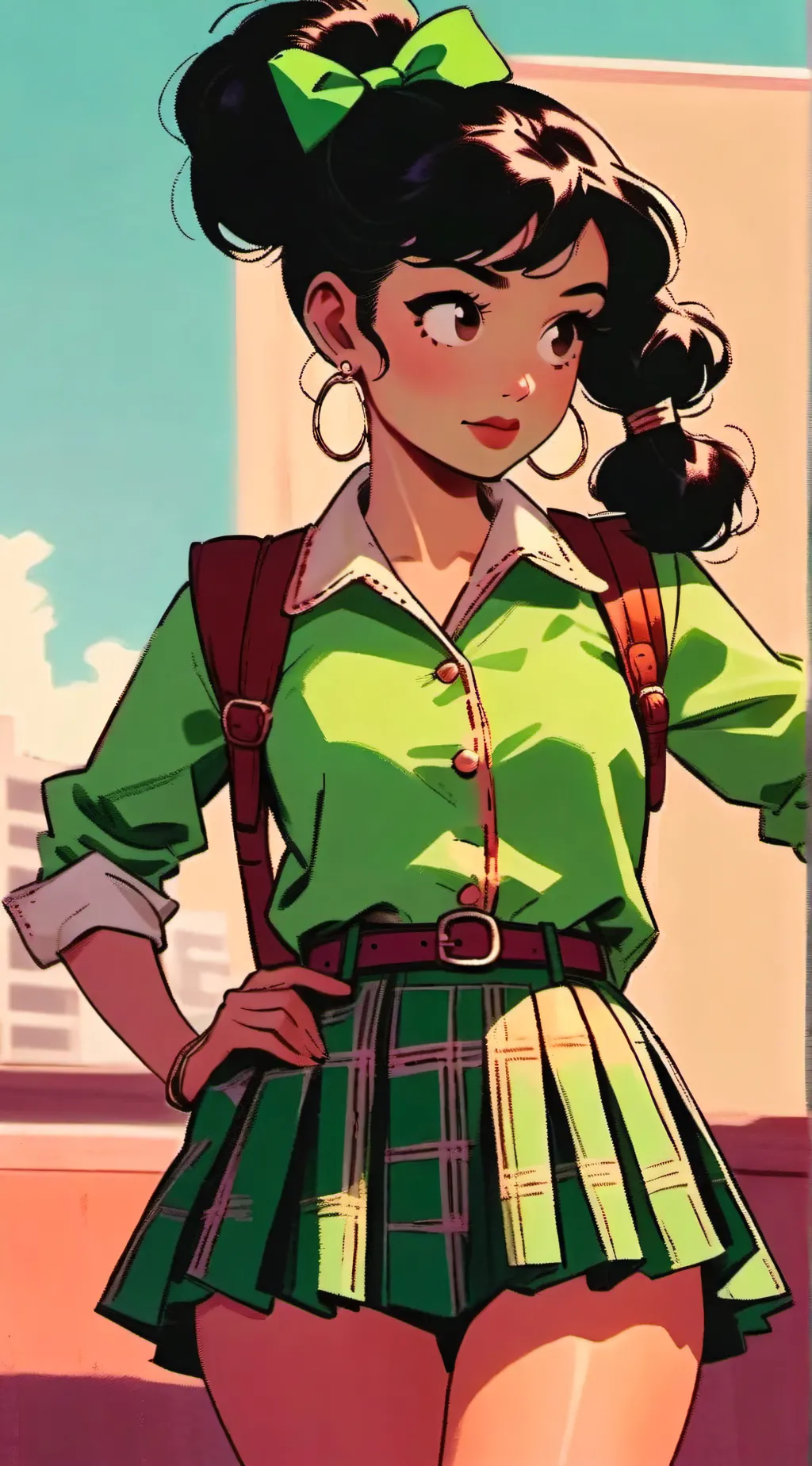 ai character: heather duke background