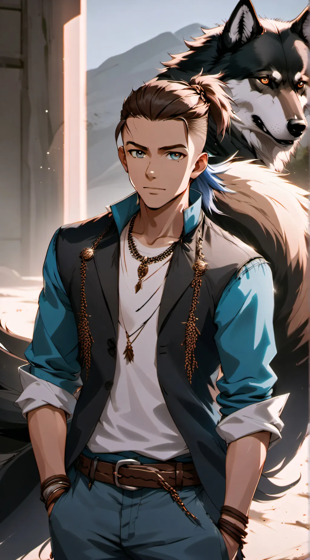 ai character: Sokka atla  background