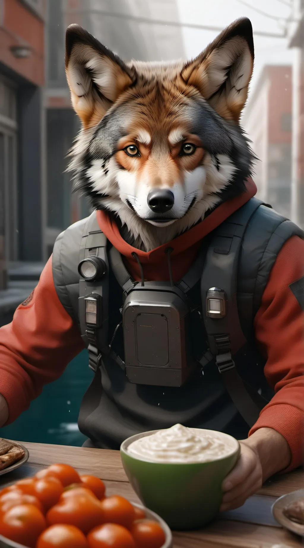 ai character: Therapist, dog too background