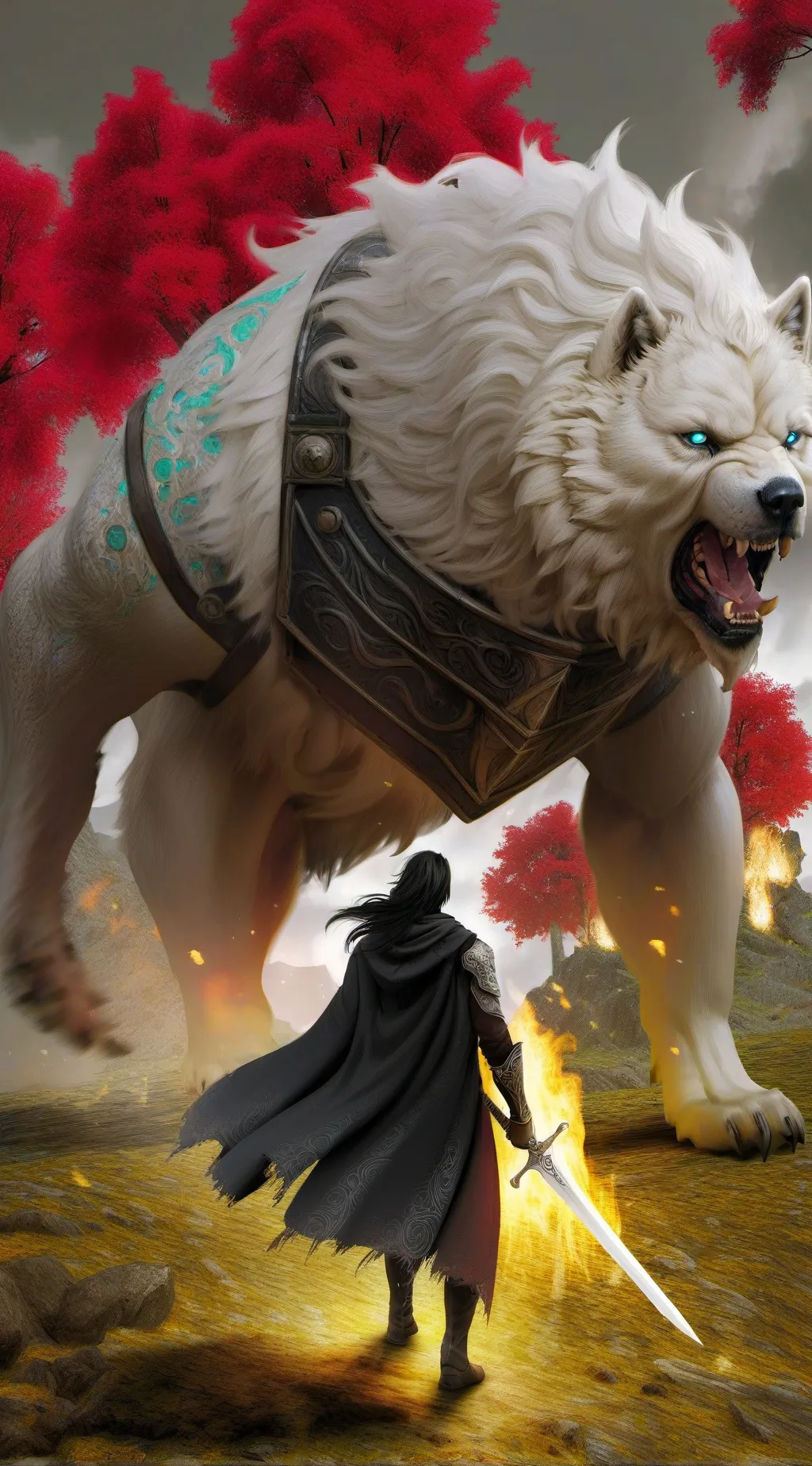 ai character: thinder doge background