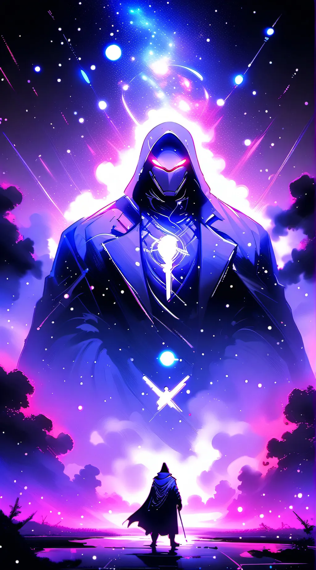 ai character: titan galaxyman background