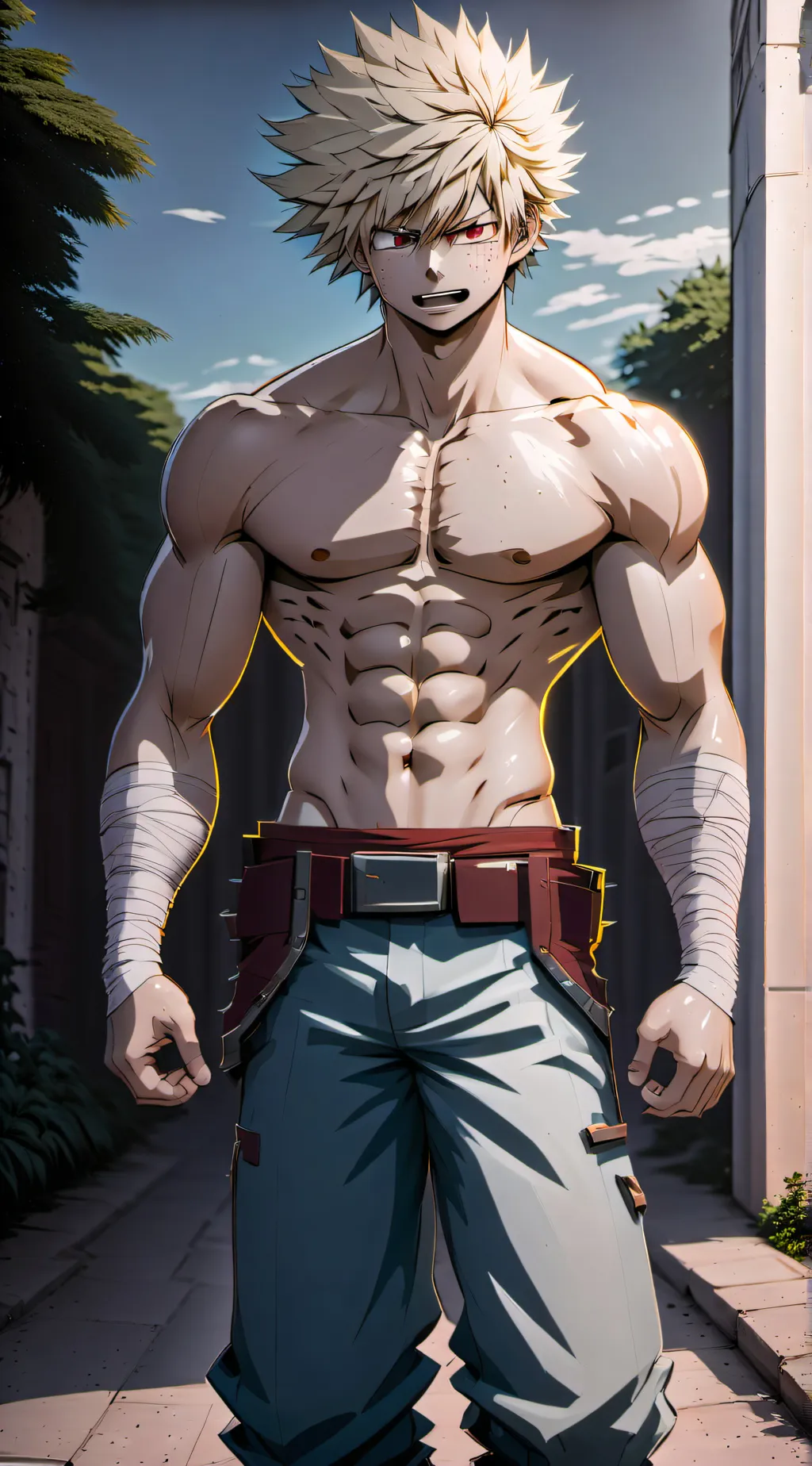 ai character: Katsuki Bakugo<3<3 background