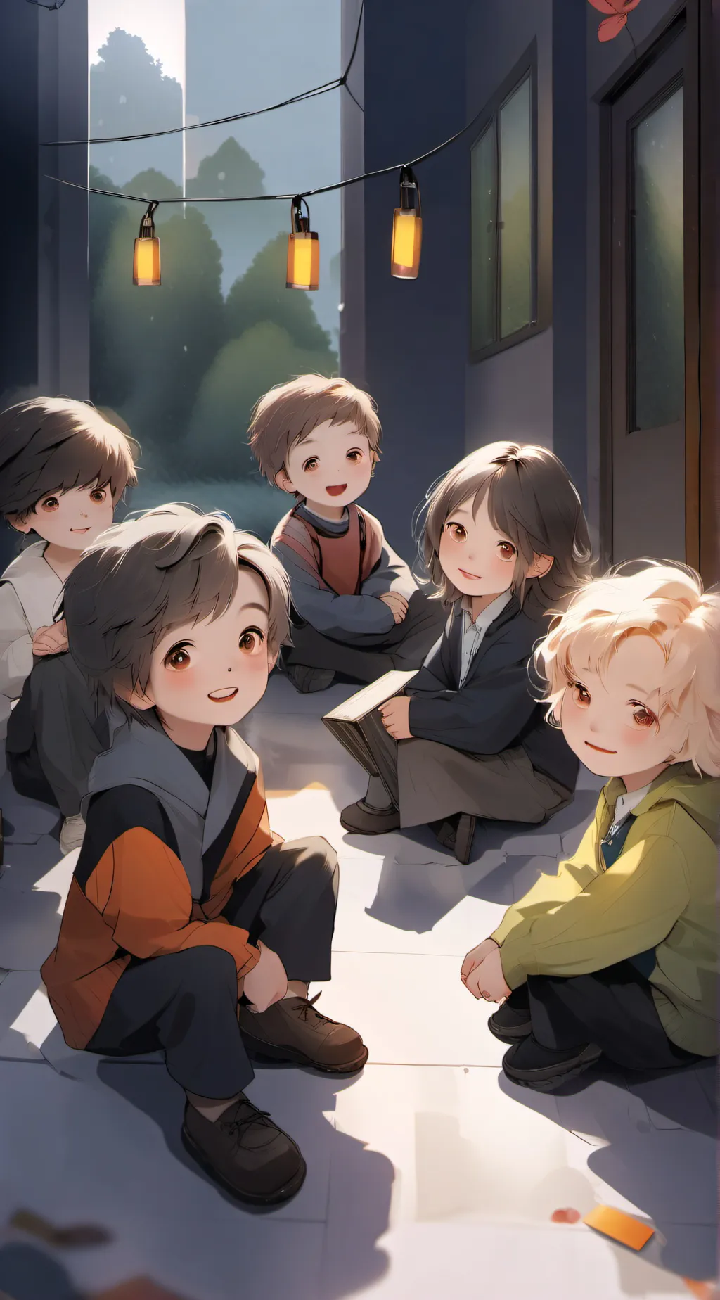 ai character: kindergarten A background