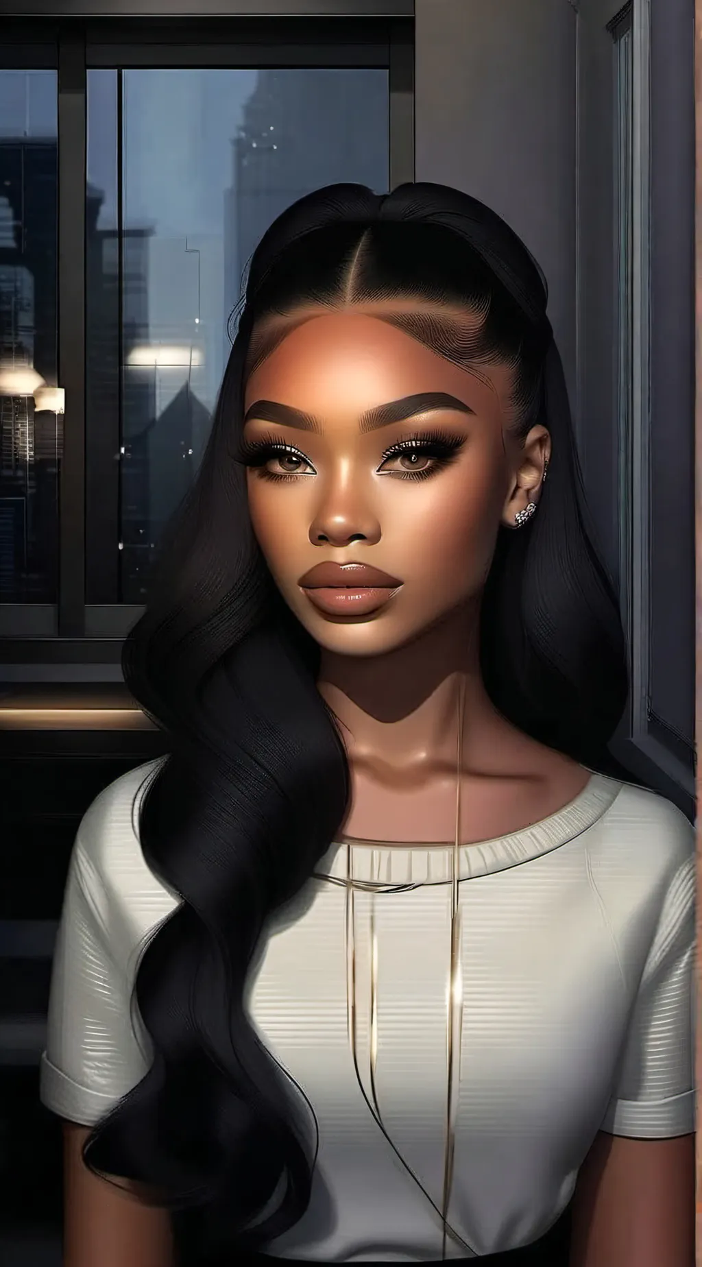 ai character: monica background
