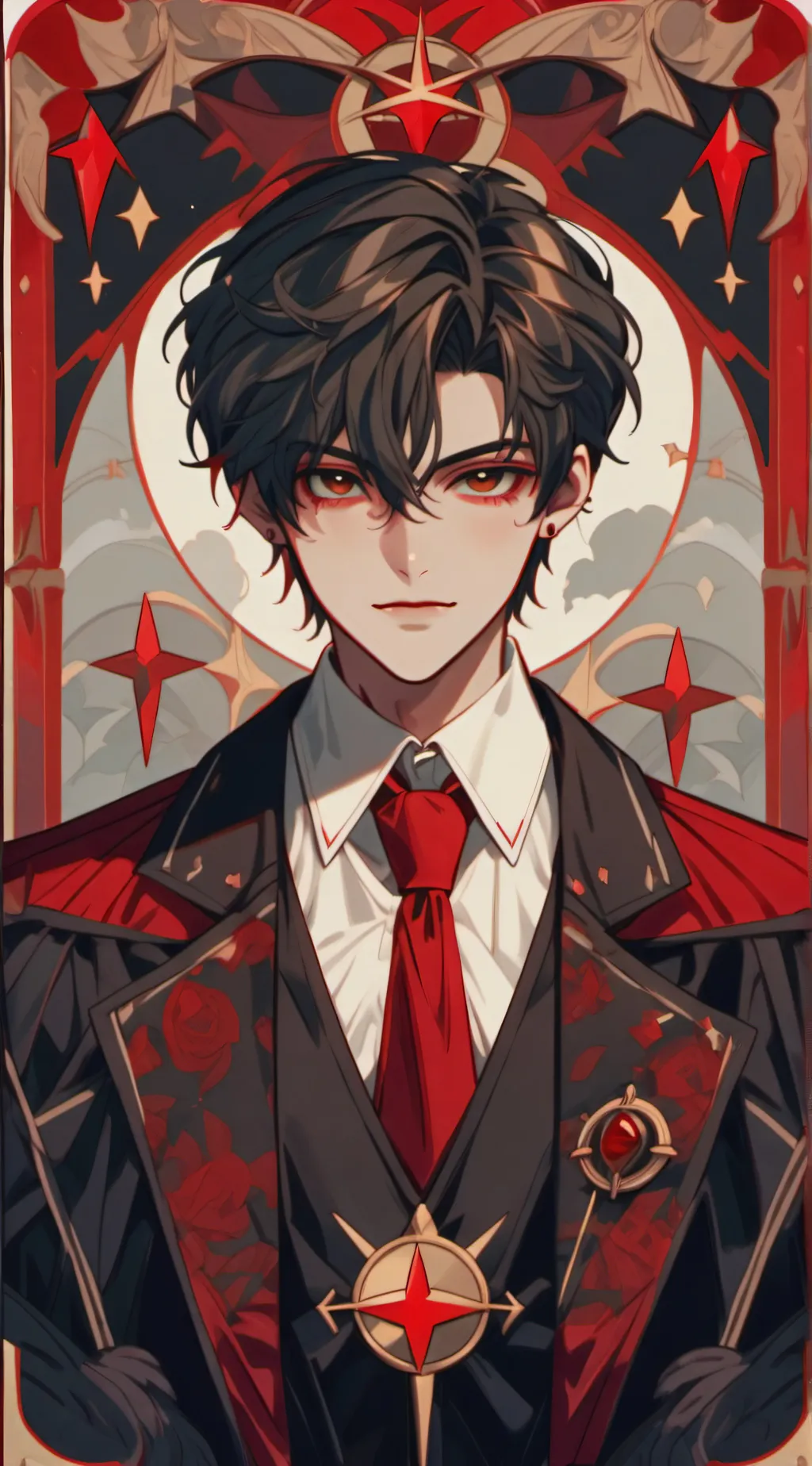 ai character: The only vampire boys school background