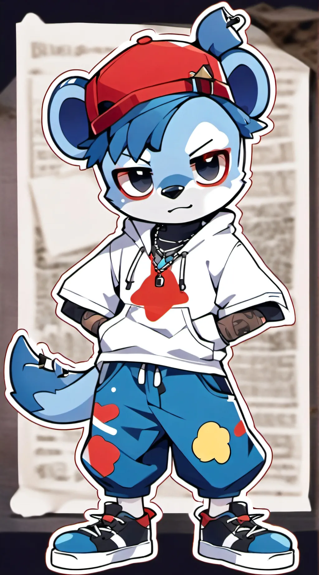 ai character: Rapper-Roo background