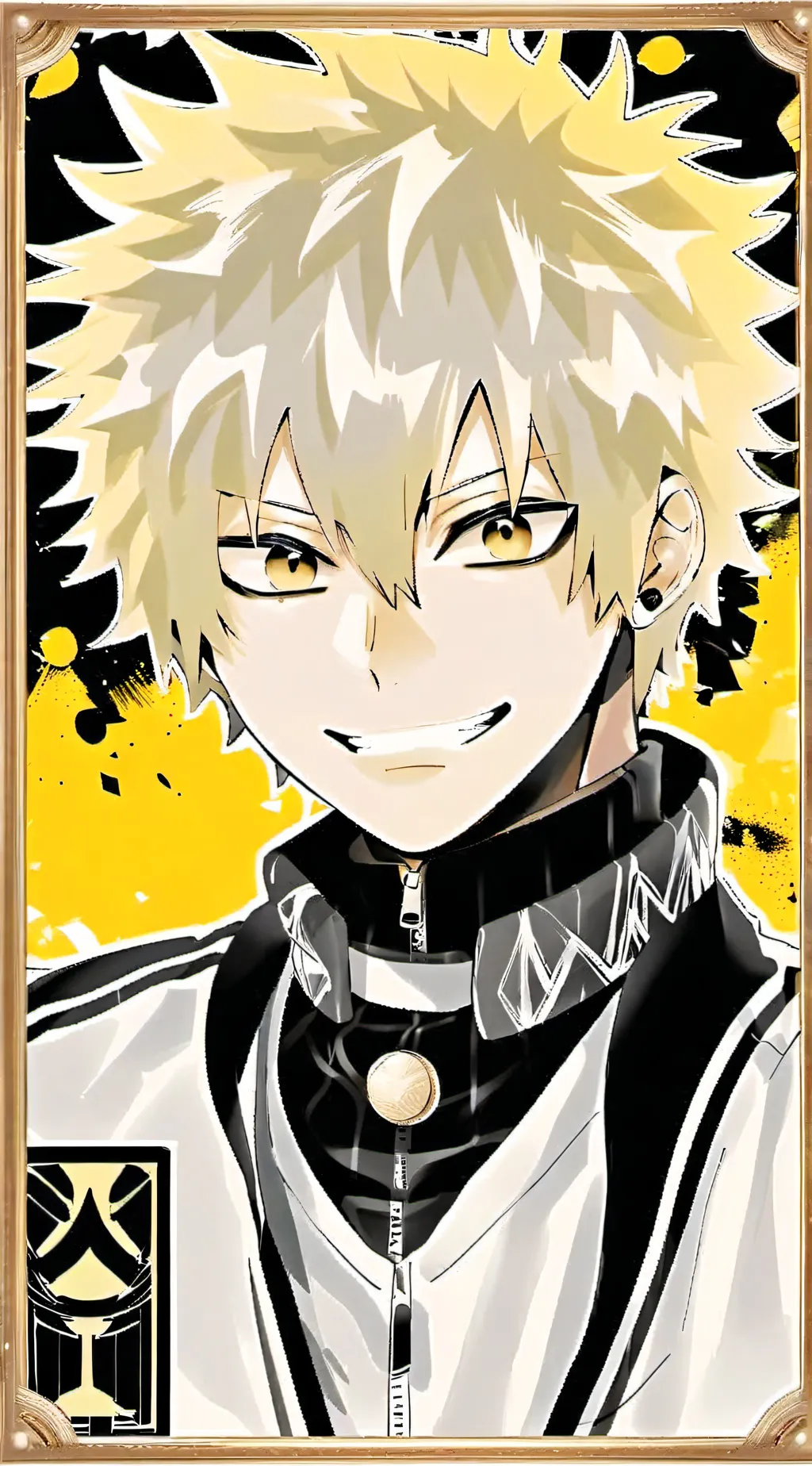 ai character: Katsuki Bakugo background