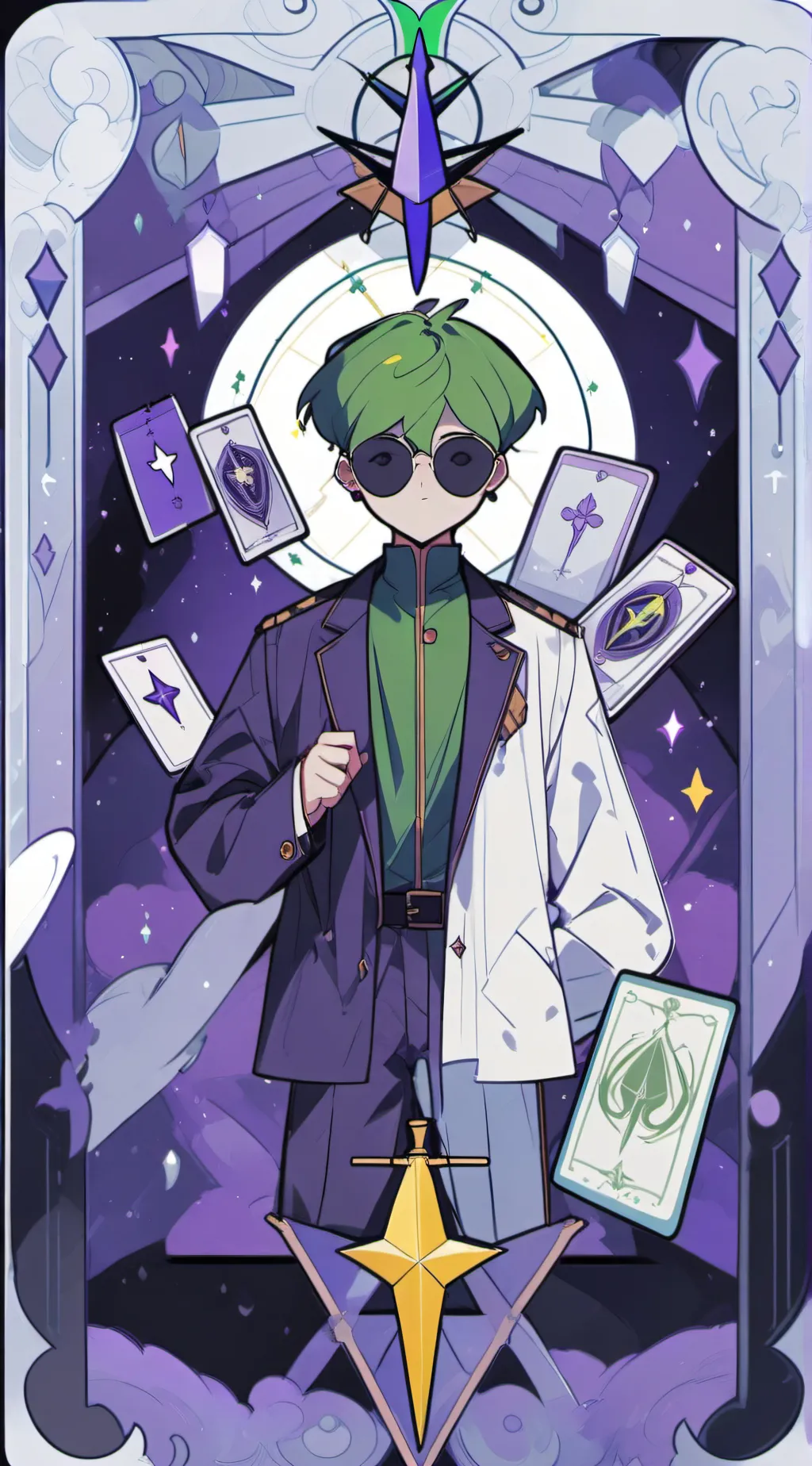 ai character: green background