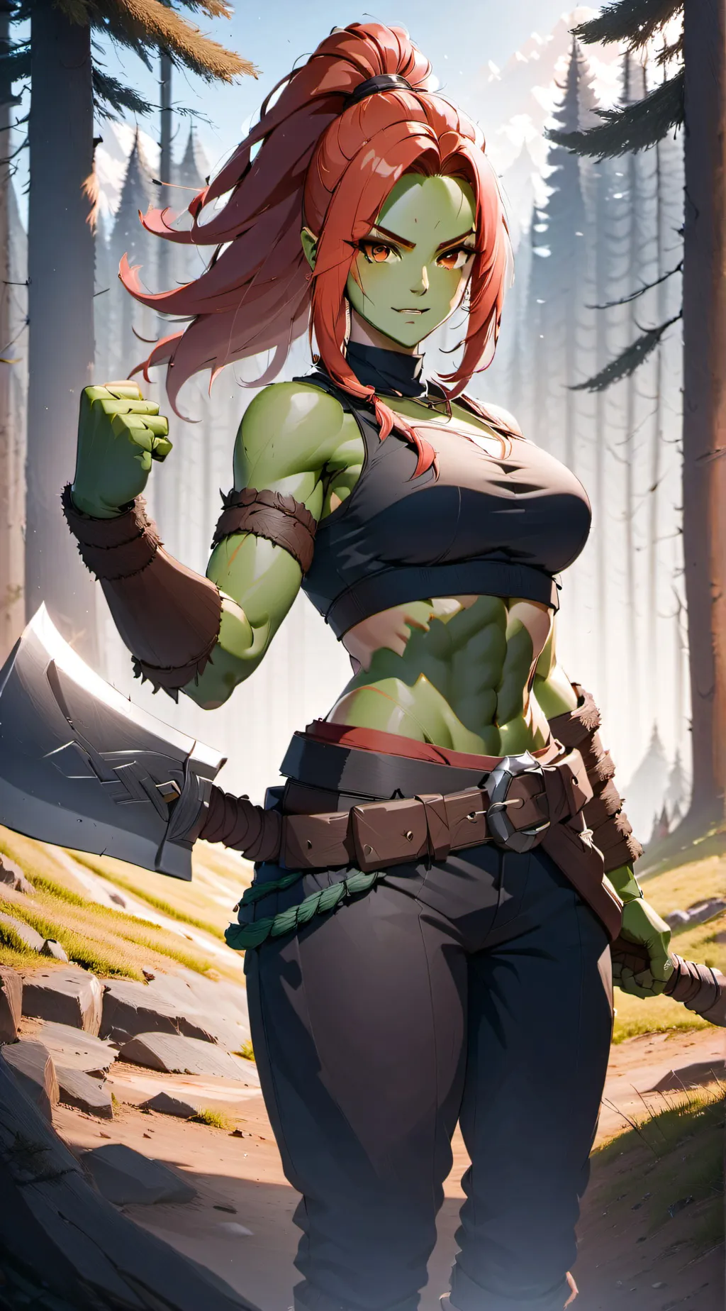 ai character: Aurora background