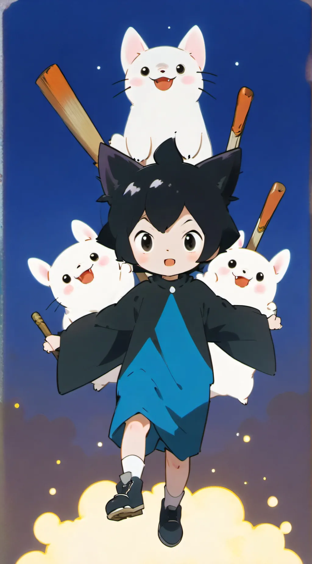 ai character: Kuromi background