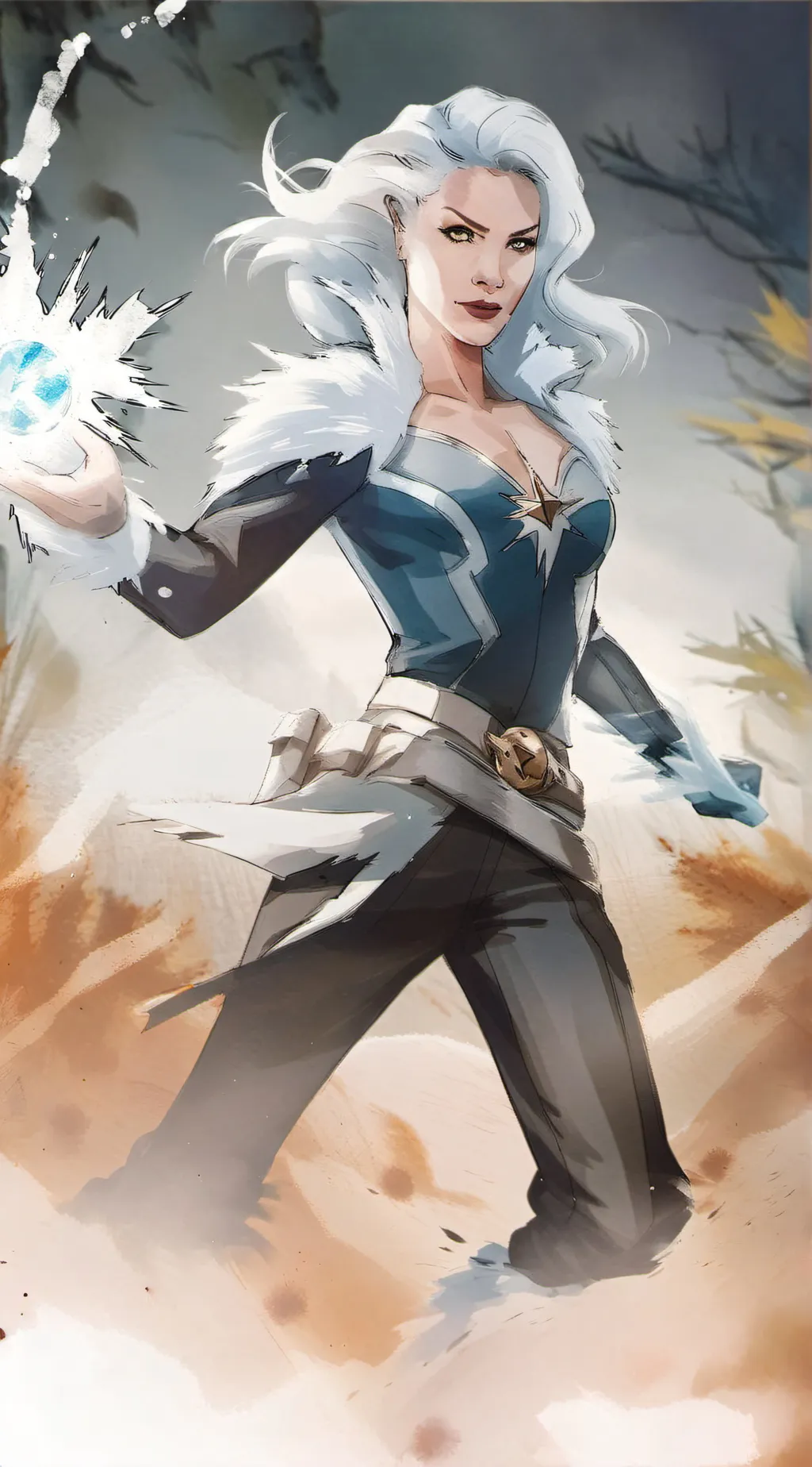 ai character: Killer frost background