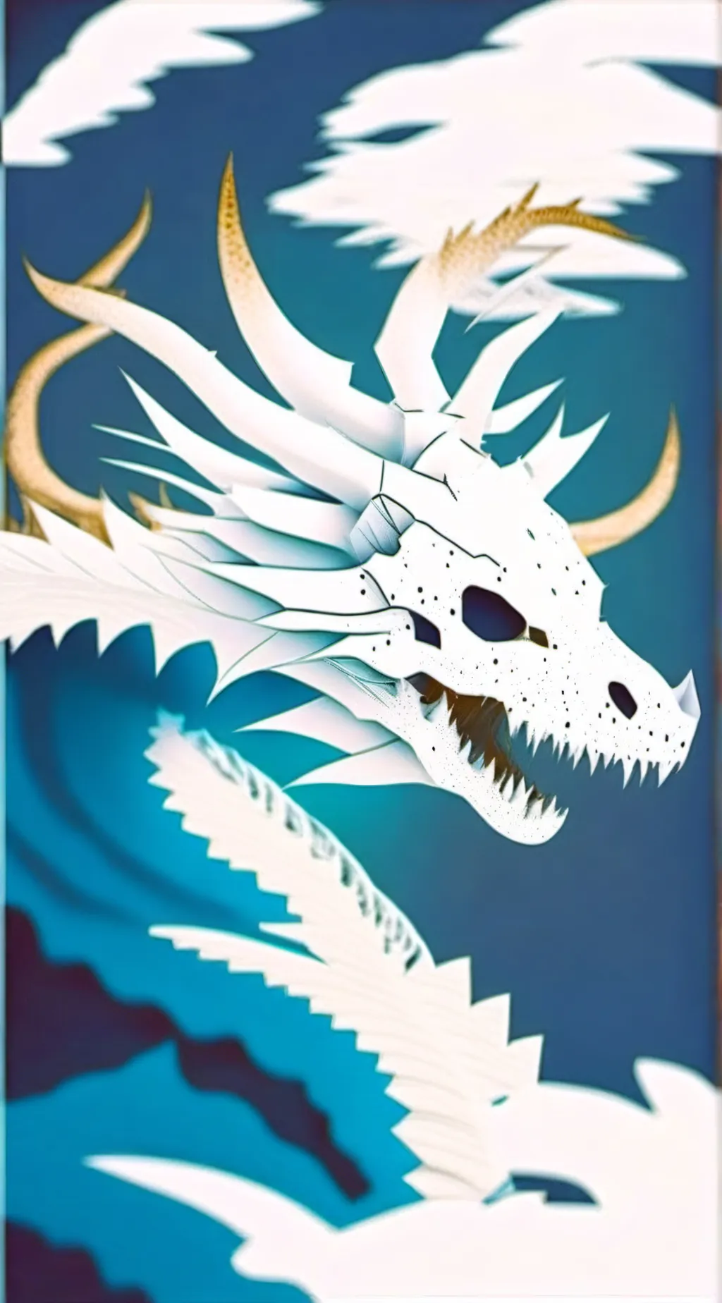 ai character: Gaster blaster  background