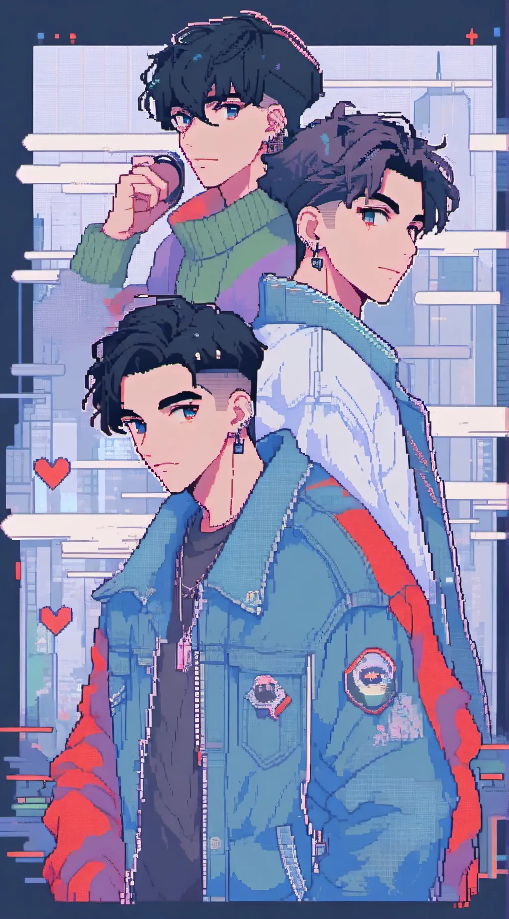 ai character: Chris,drake&leo background