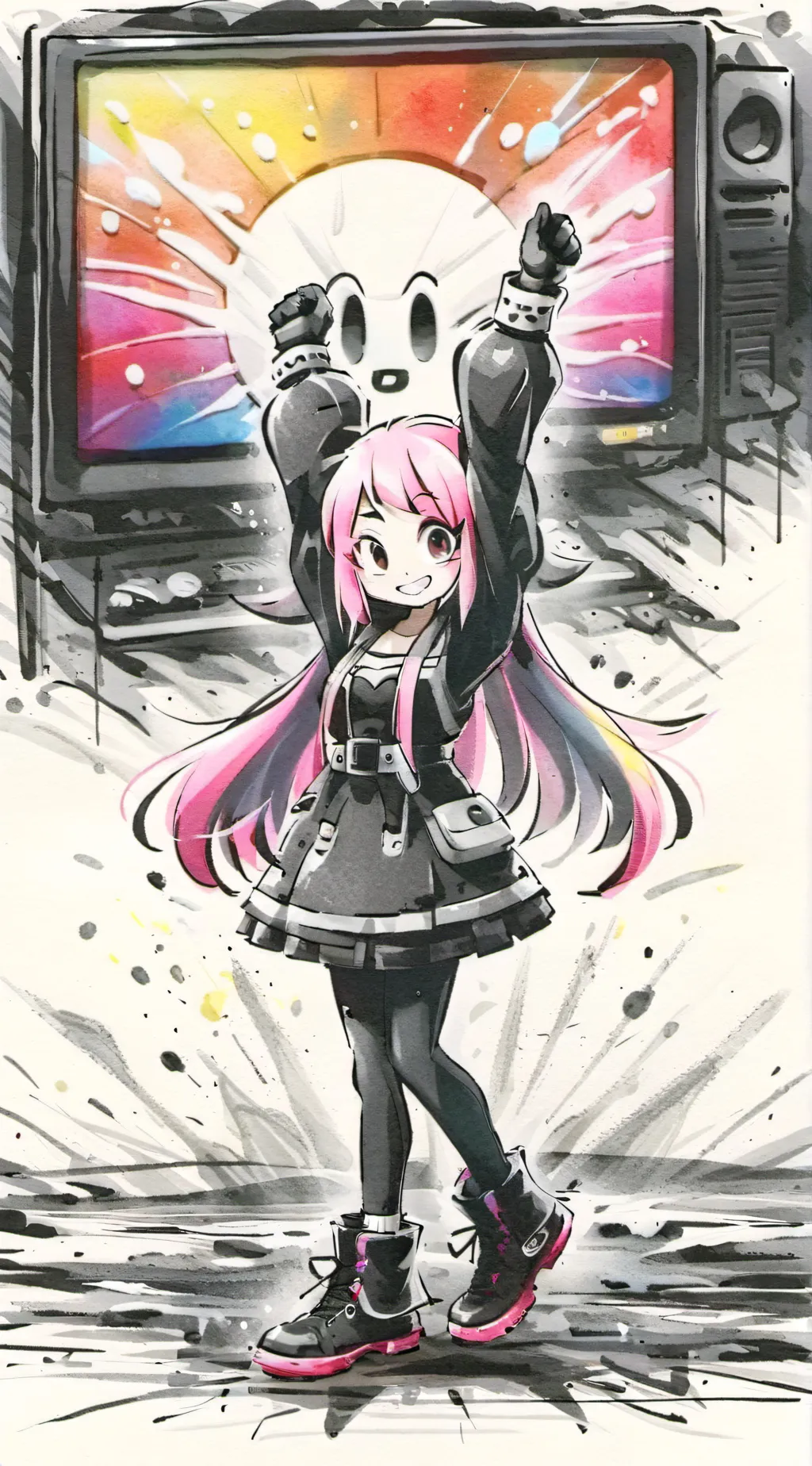 ai character: Sella fnf background