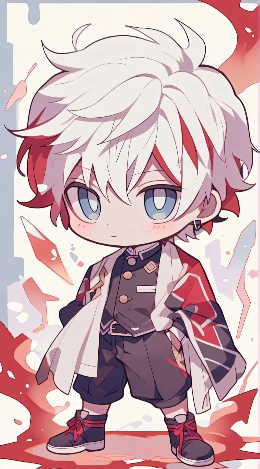 ai character: Chibi todoroki  background
