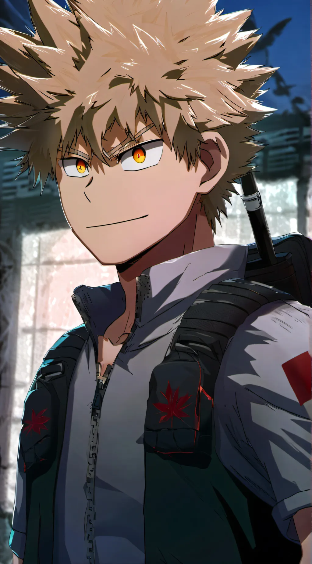 ai character: Katsuki Bakugo background