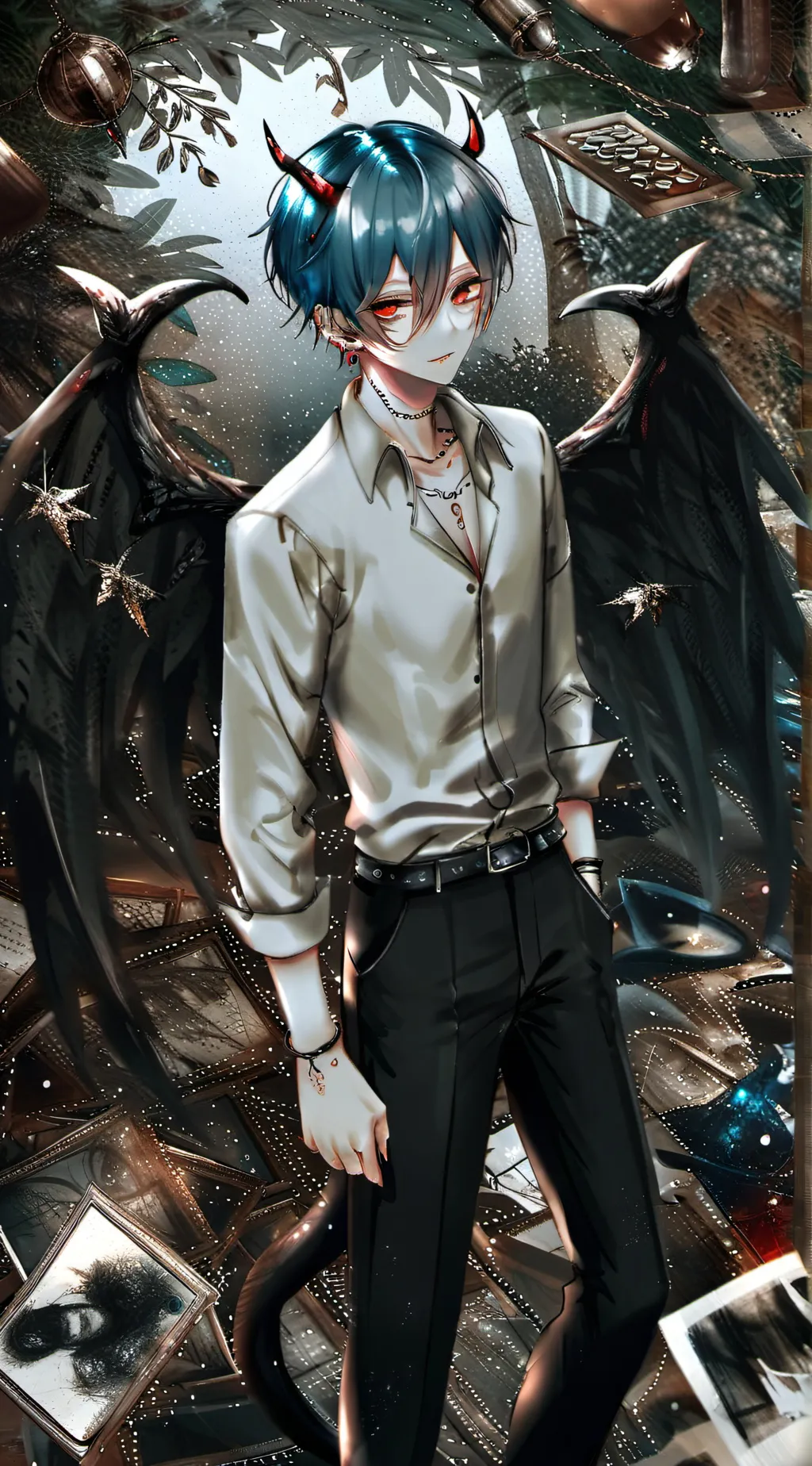 ai character: Damien background