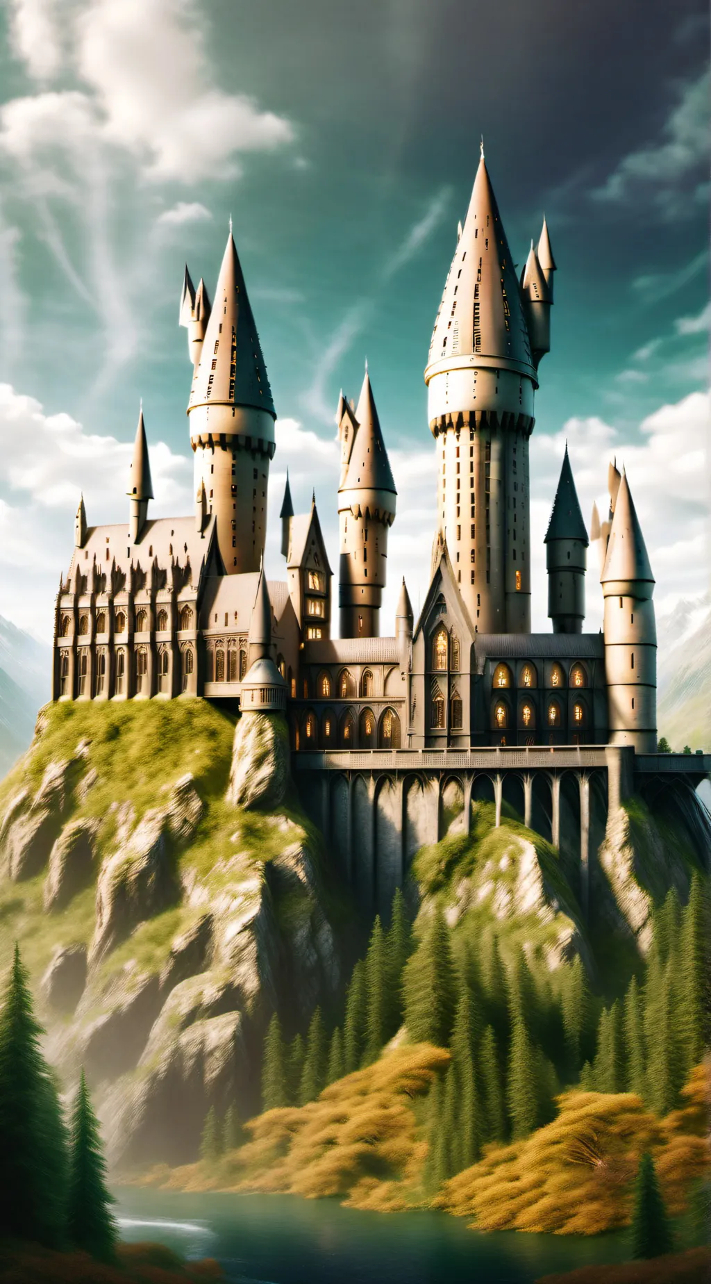 ai character: HOGWARTS😃😃 background