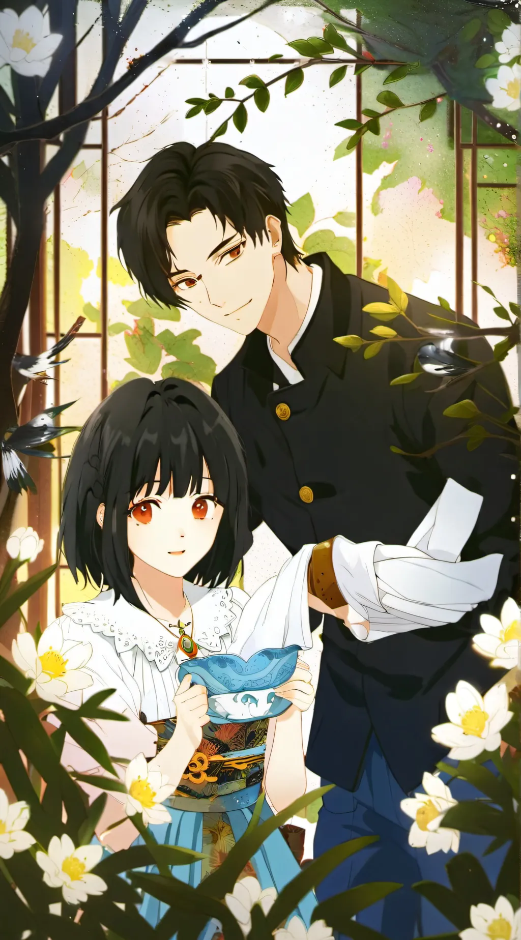 ai character: Ice background