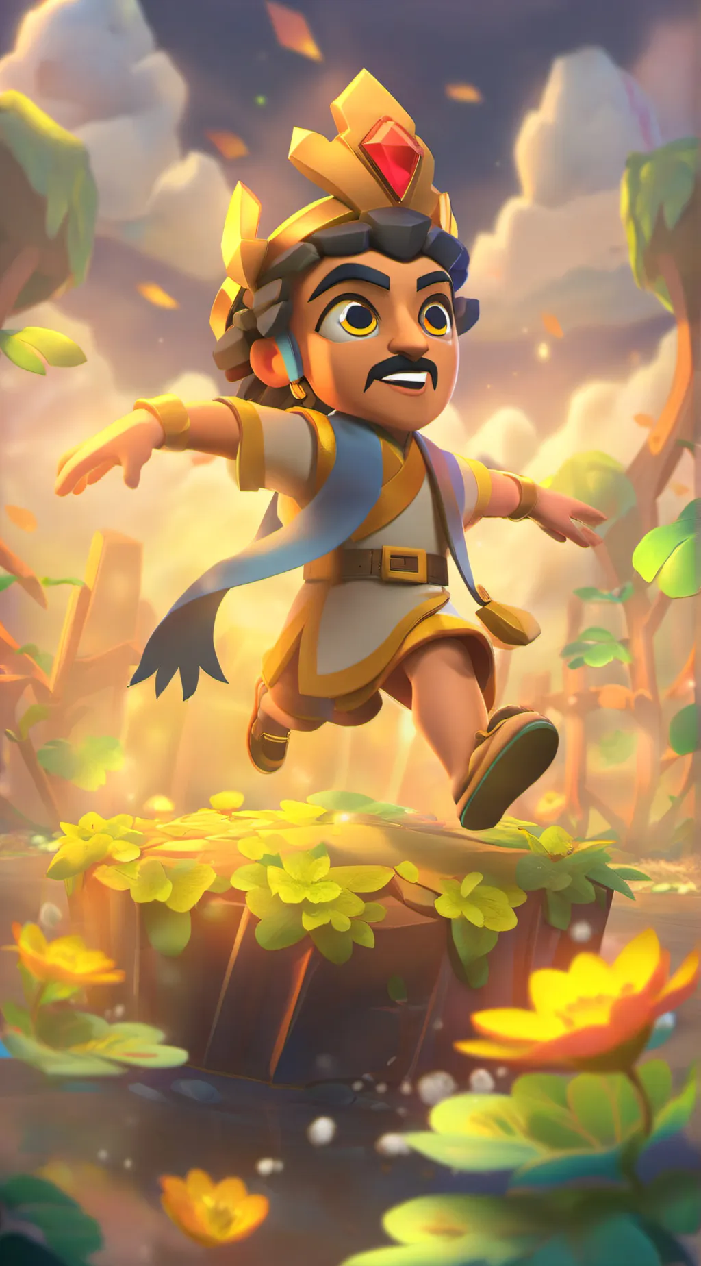 ai character: Yellow 3 background