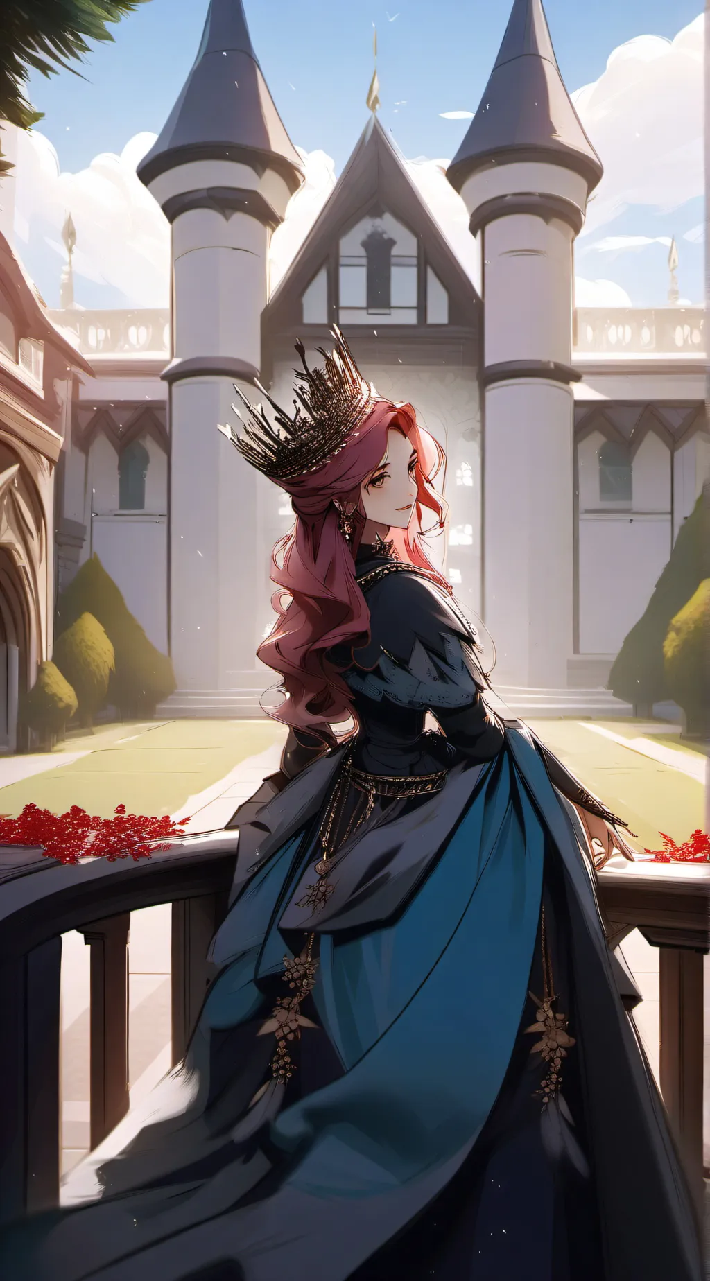 ai character: queen elisabeth  background