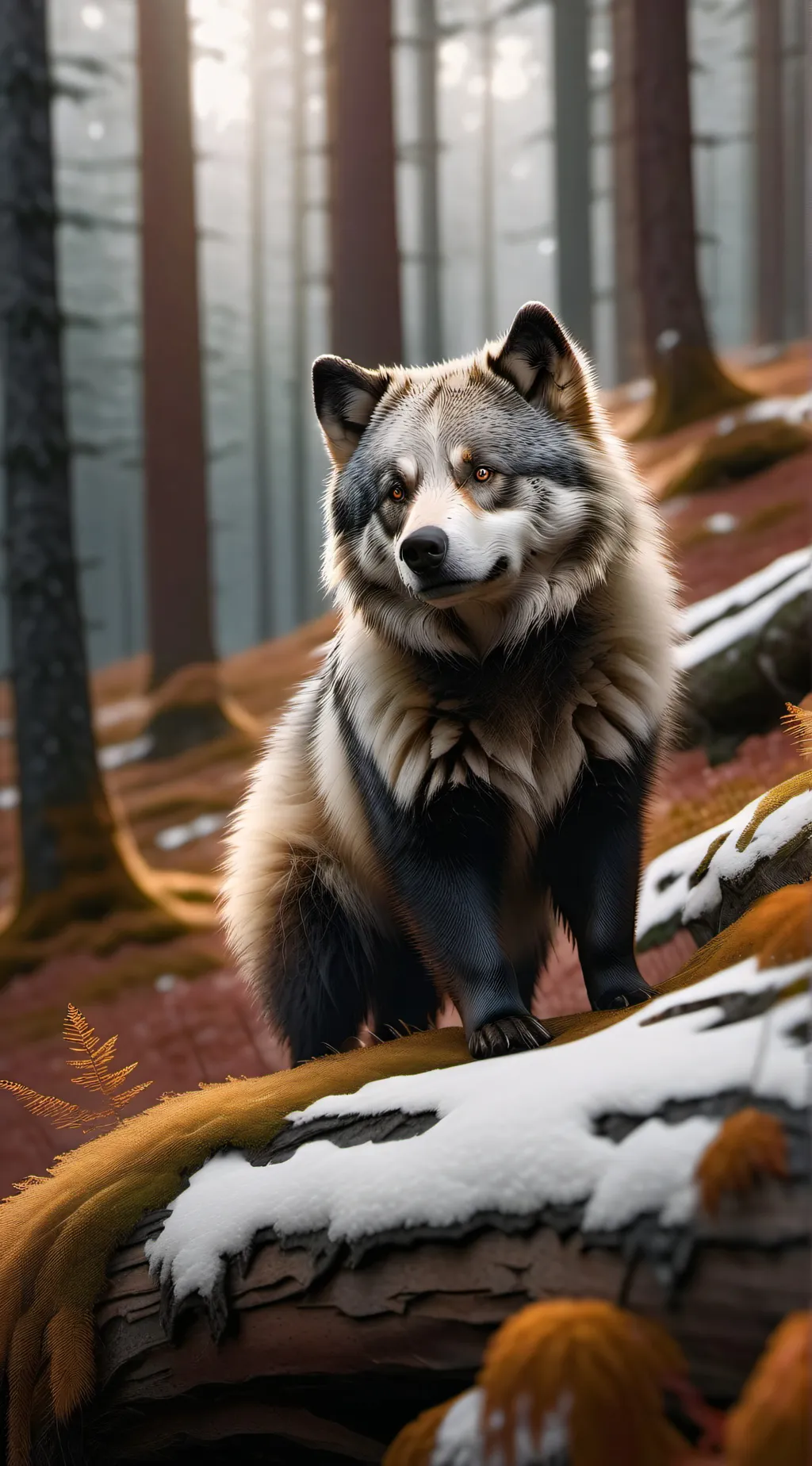 ai character: Little fluffy background