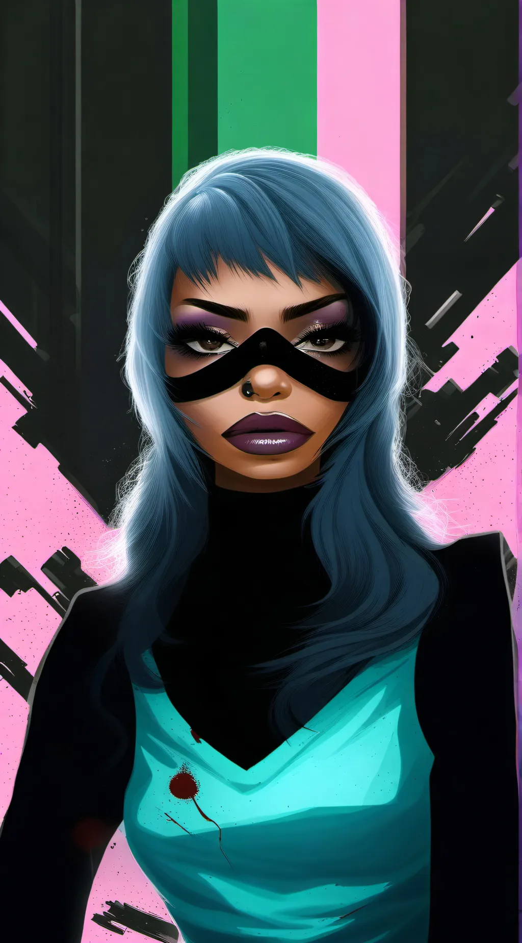 ai character: BADDIE TEST background