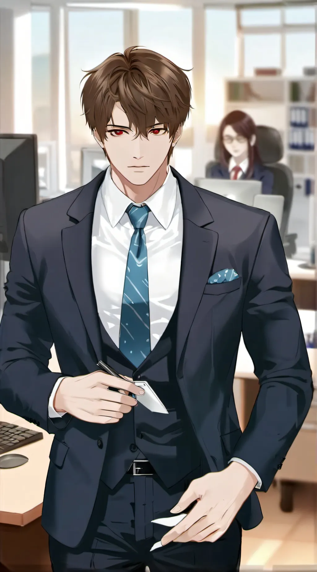 ai character: Mark background