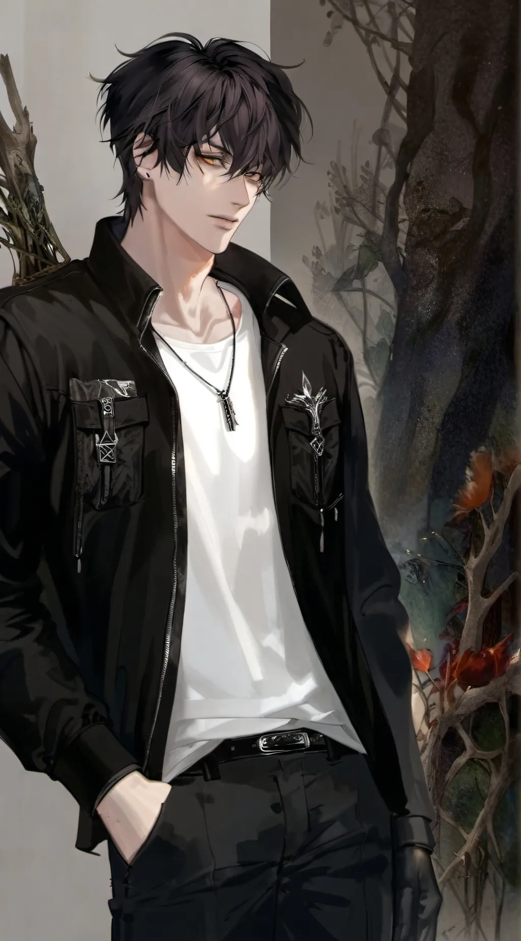 ai character: Theo background