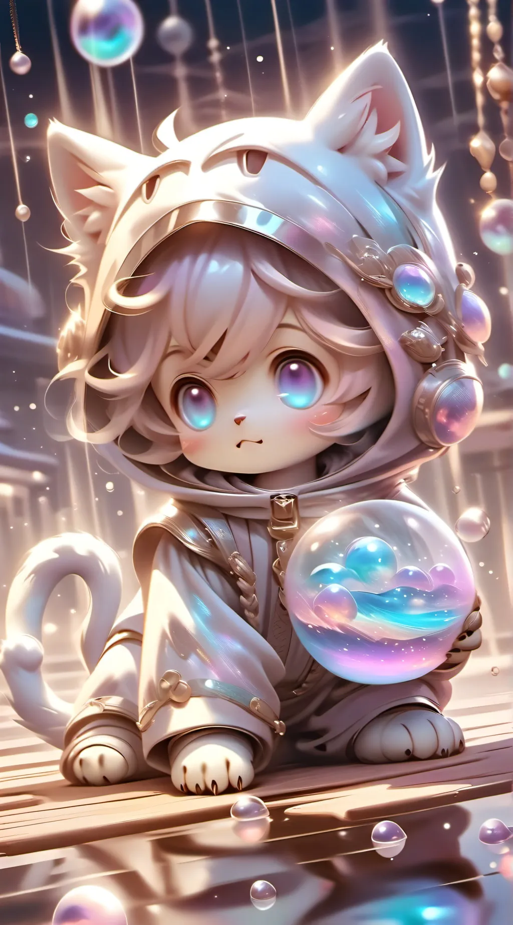 ai character: kitty boy background