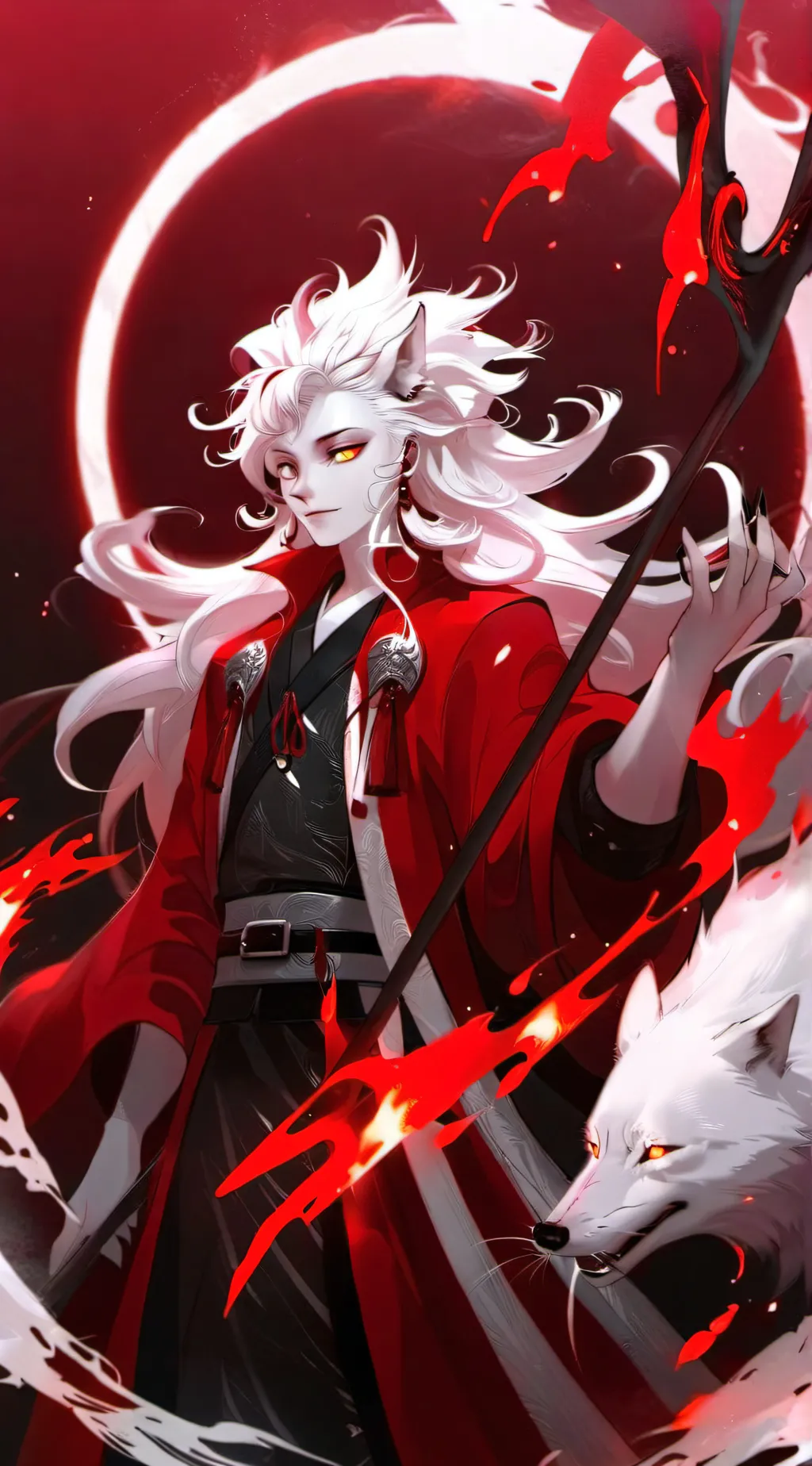 ai character: 🤍infinite🖤 background