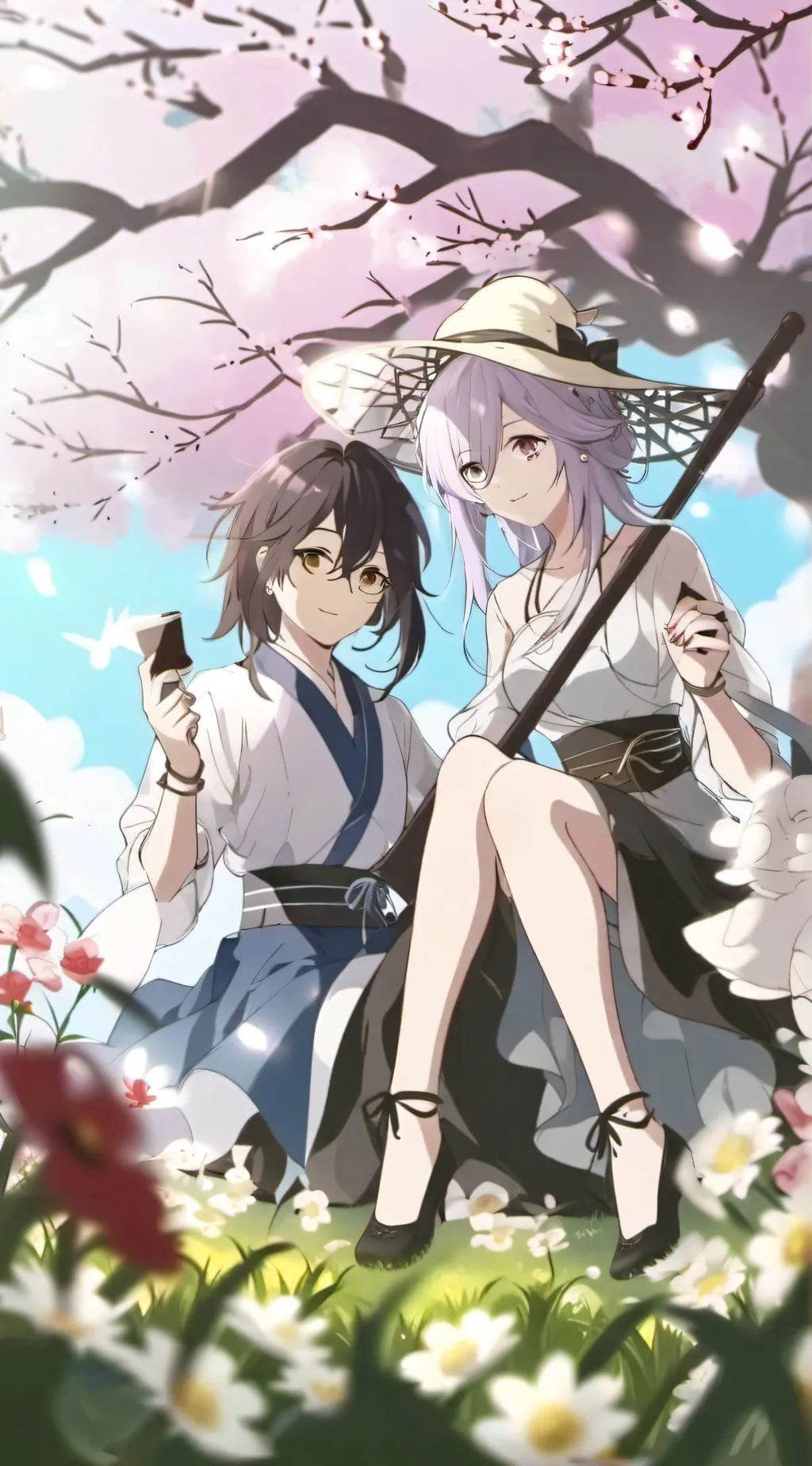 ai character: demon slayer girls background