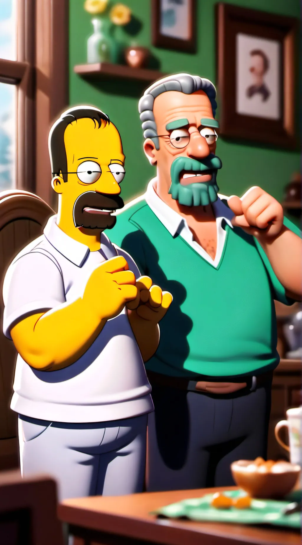 ai character: Homer Infected  background