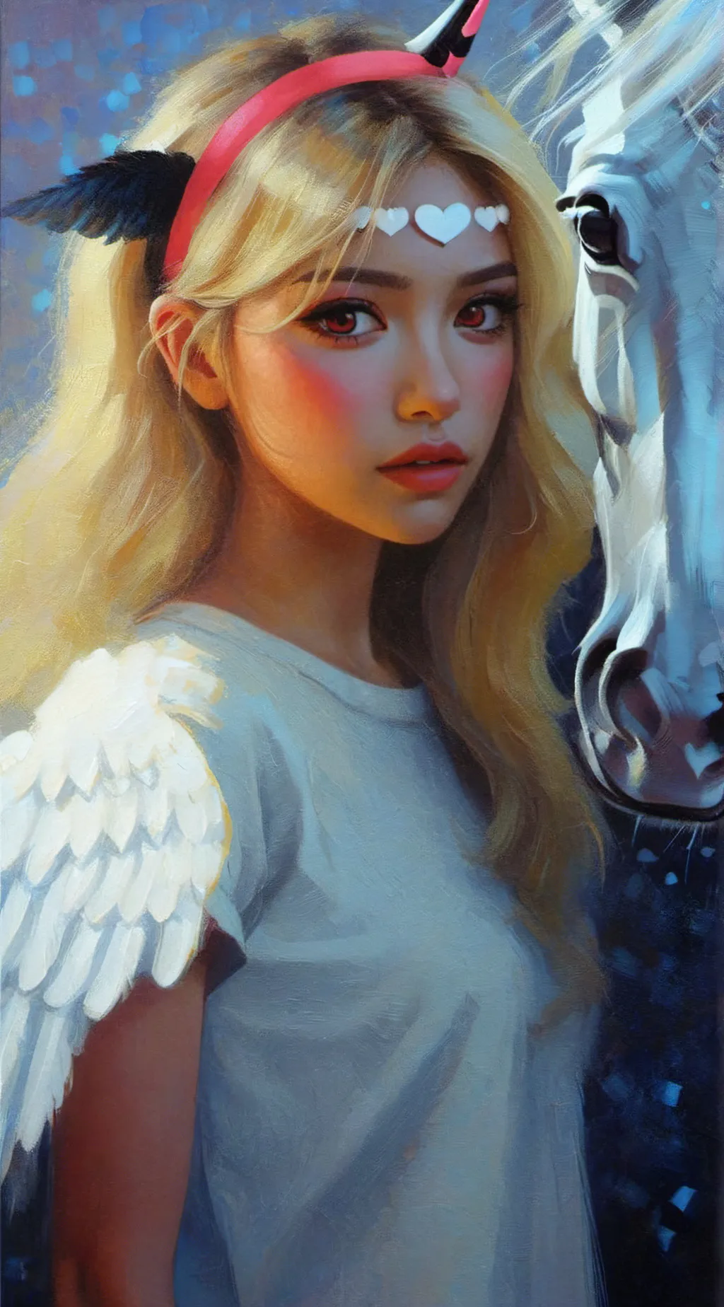 ai character: sanna/moody  background