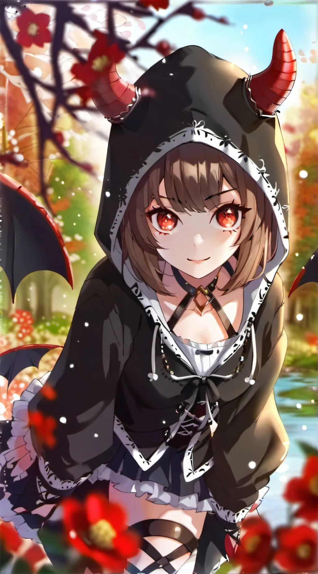 ai character: rose background