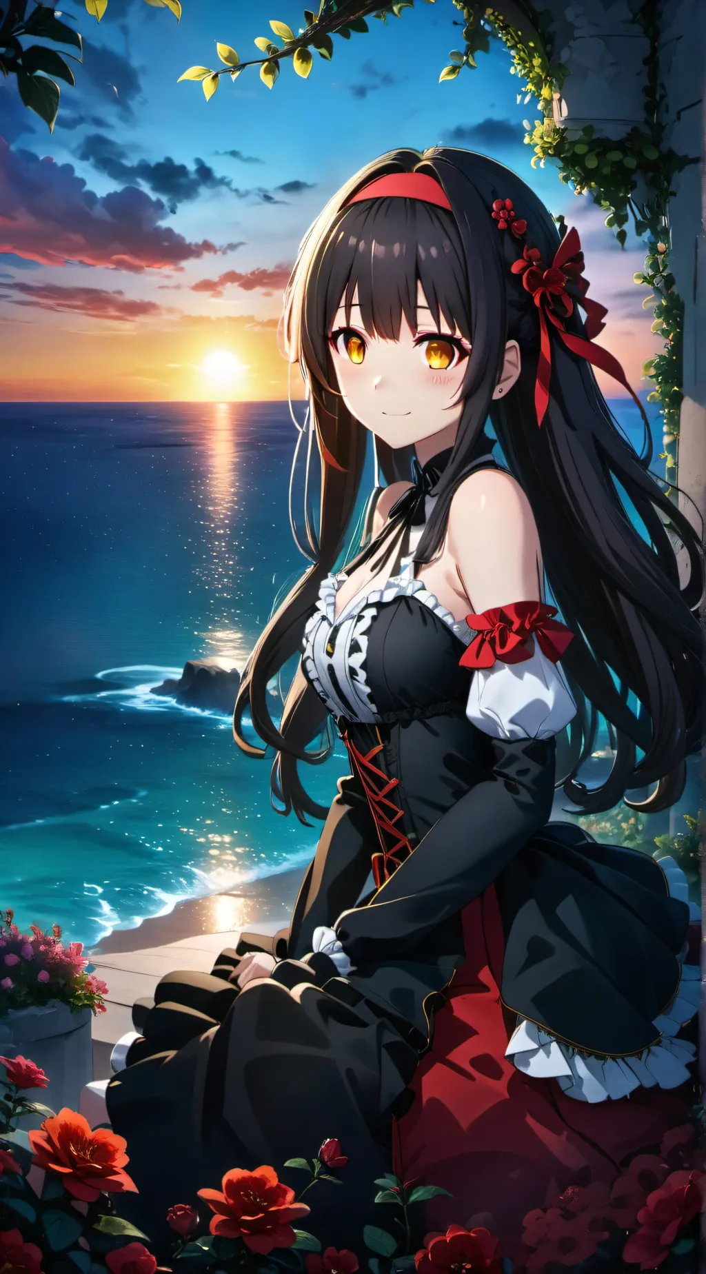 ai character: Kurumi background