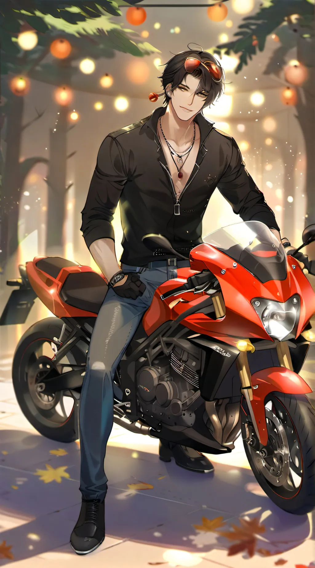 ai character: Lucas  background