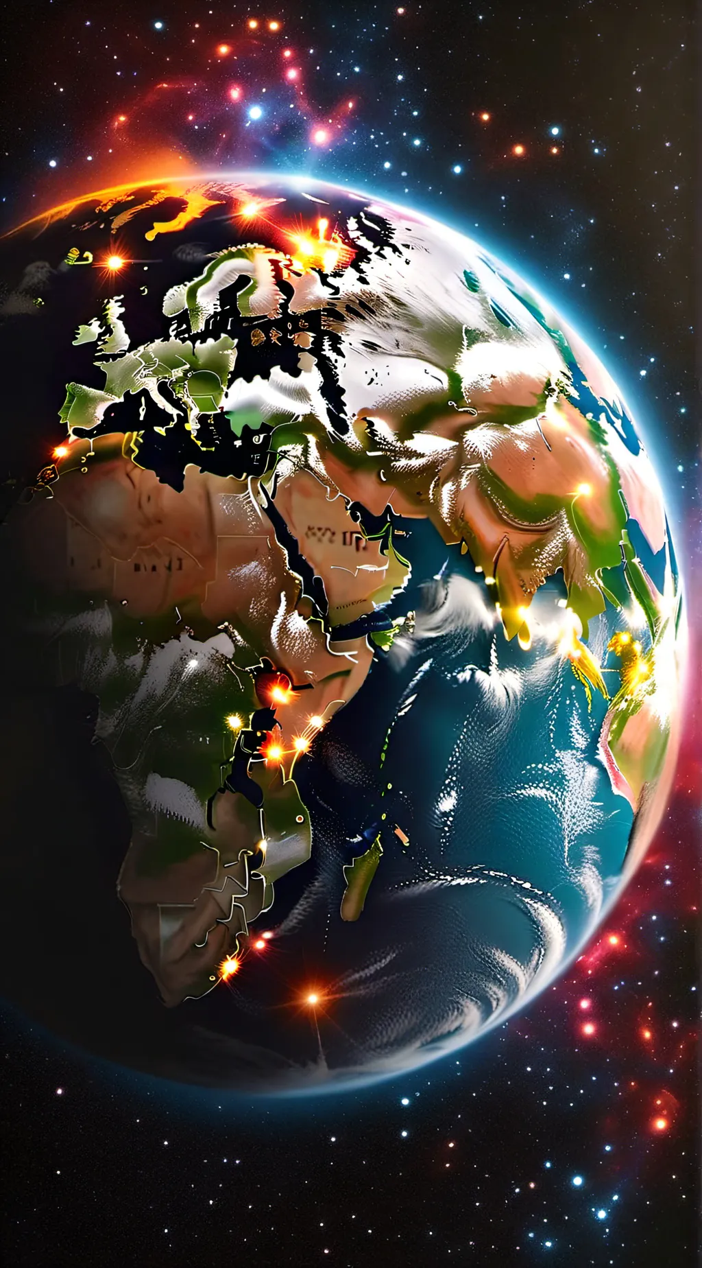 ai character: earth background