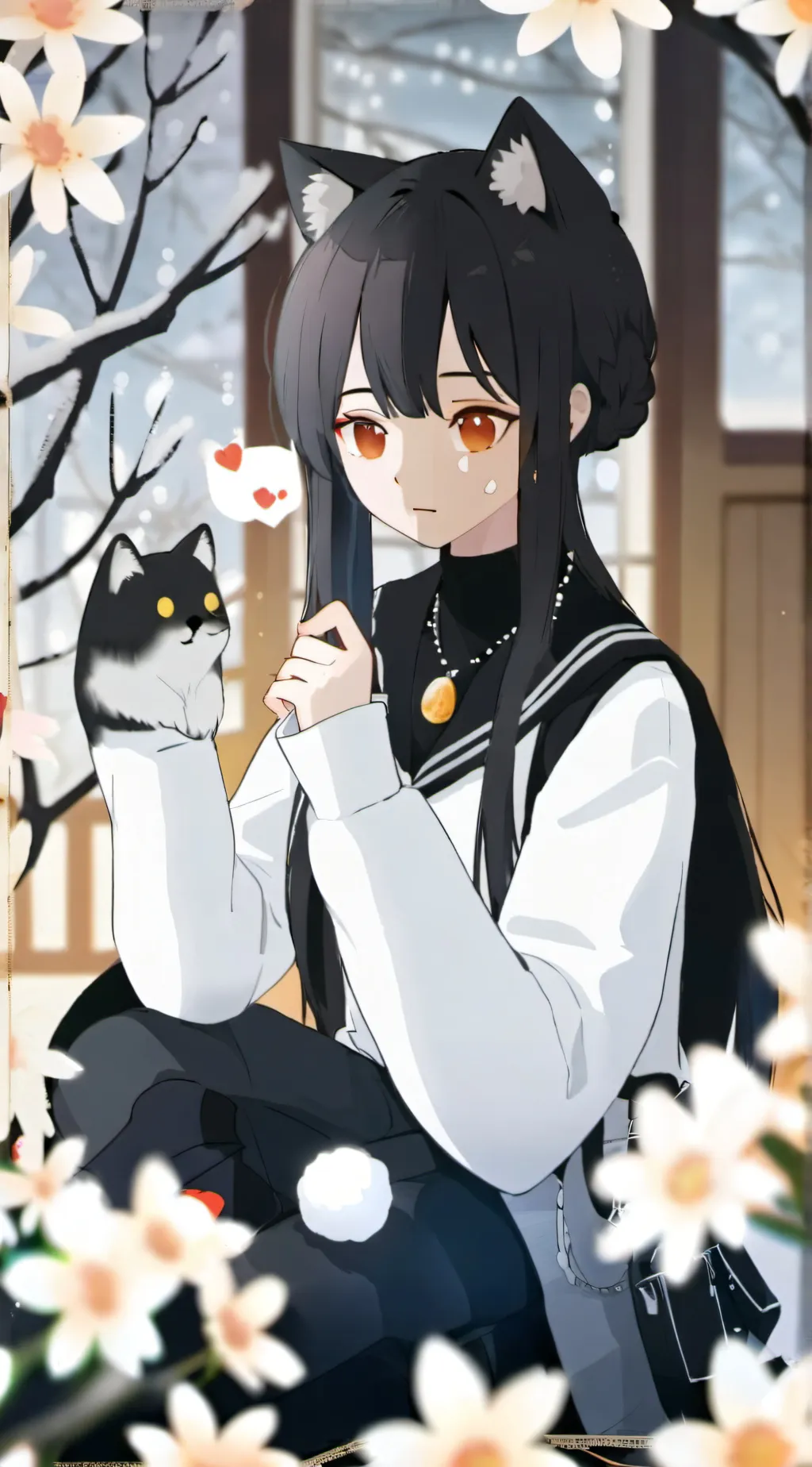 ai character: uwu 🐈😉 background