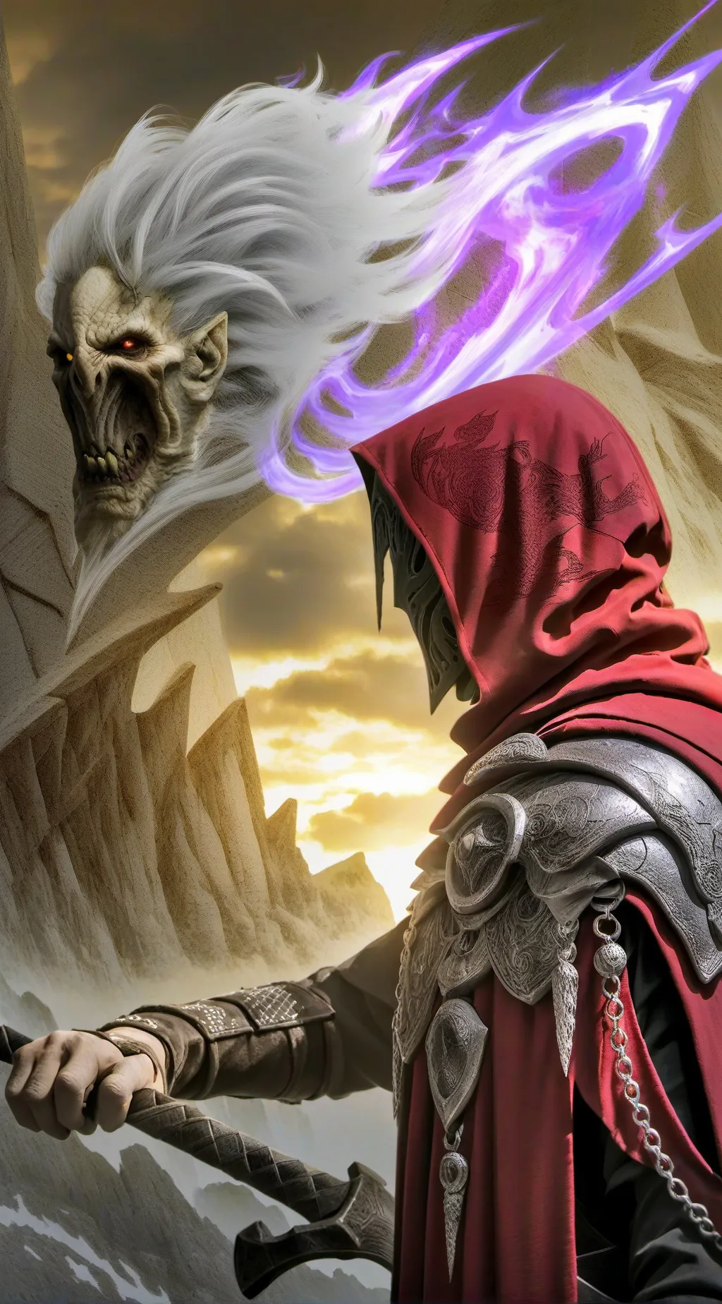 ai character: hunter of demones  background