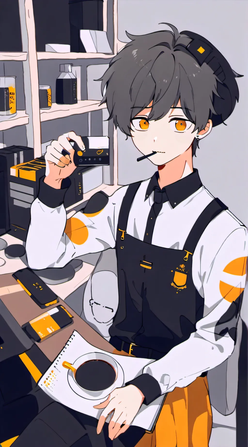 ai character: Leo background