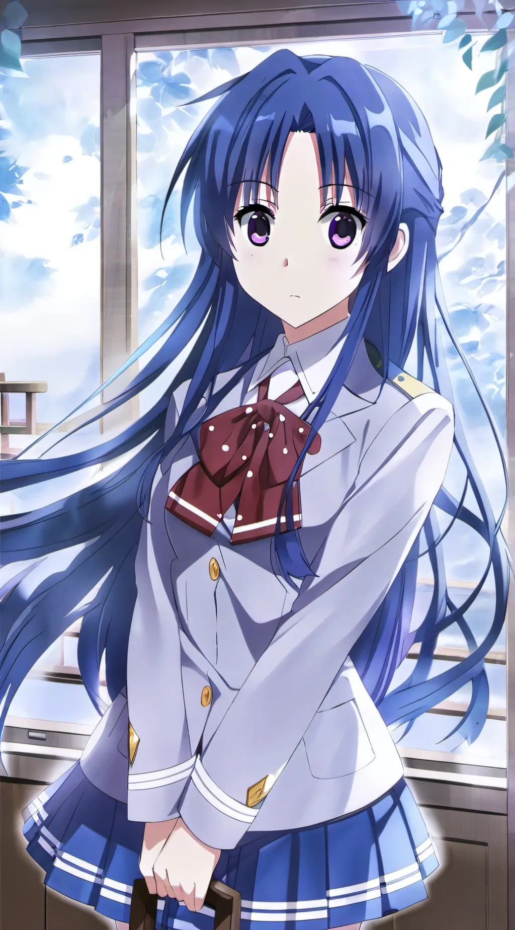 ai character: Ami Kawashima background