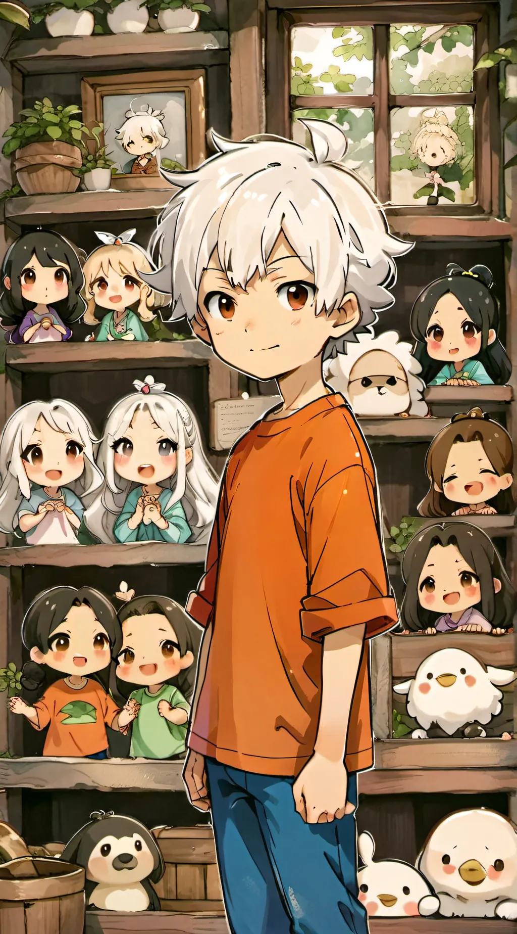 ai character: Lincoln Loud background