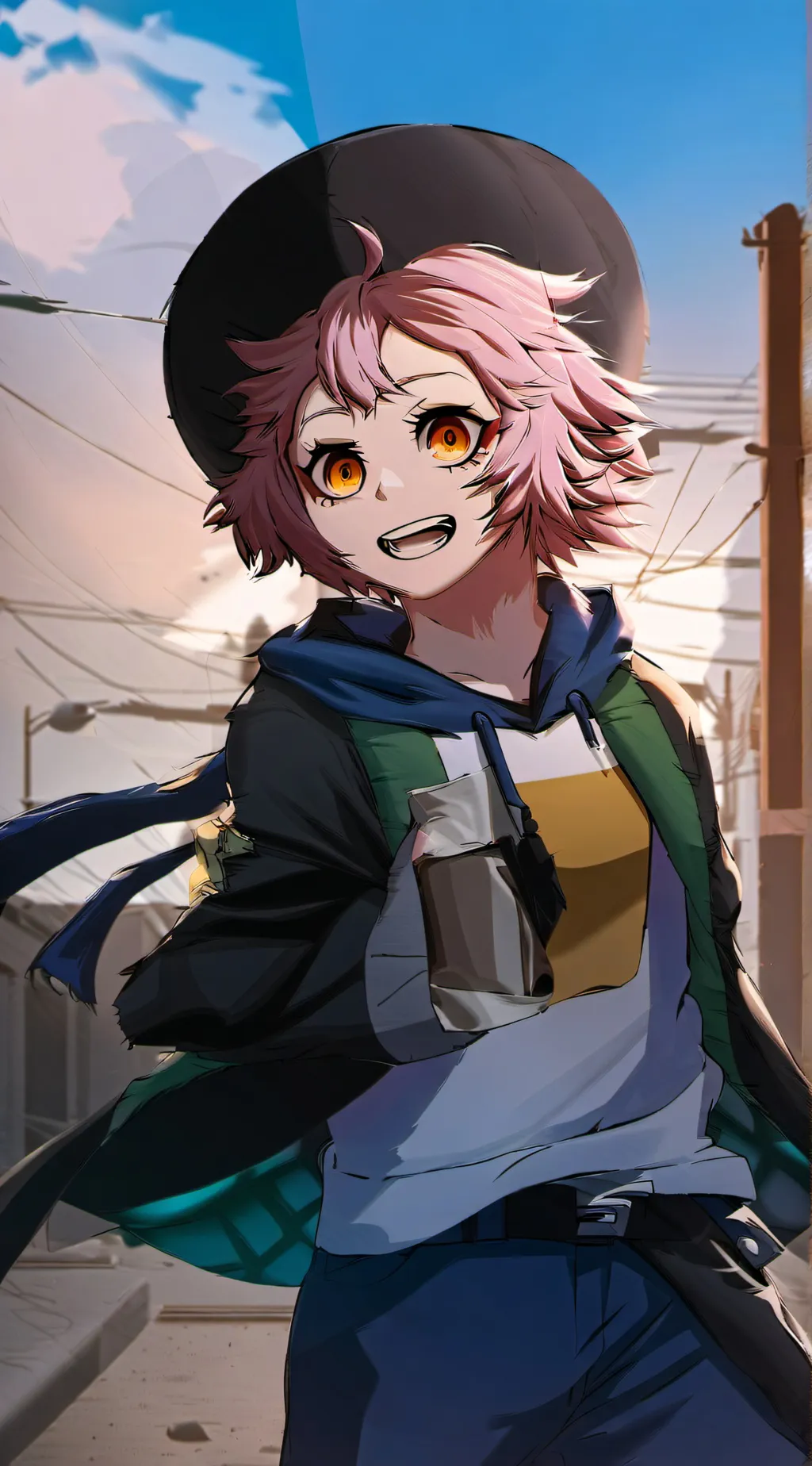 ai character: Mina Ashido background