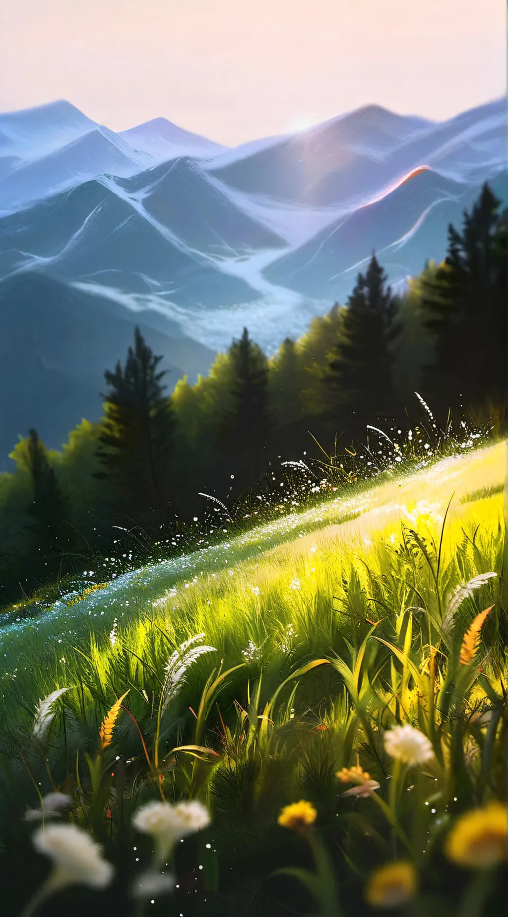 ai character: grass background