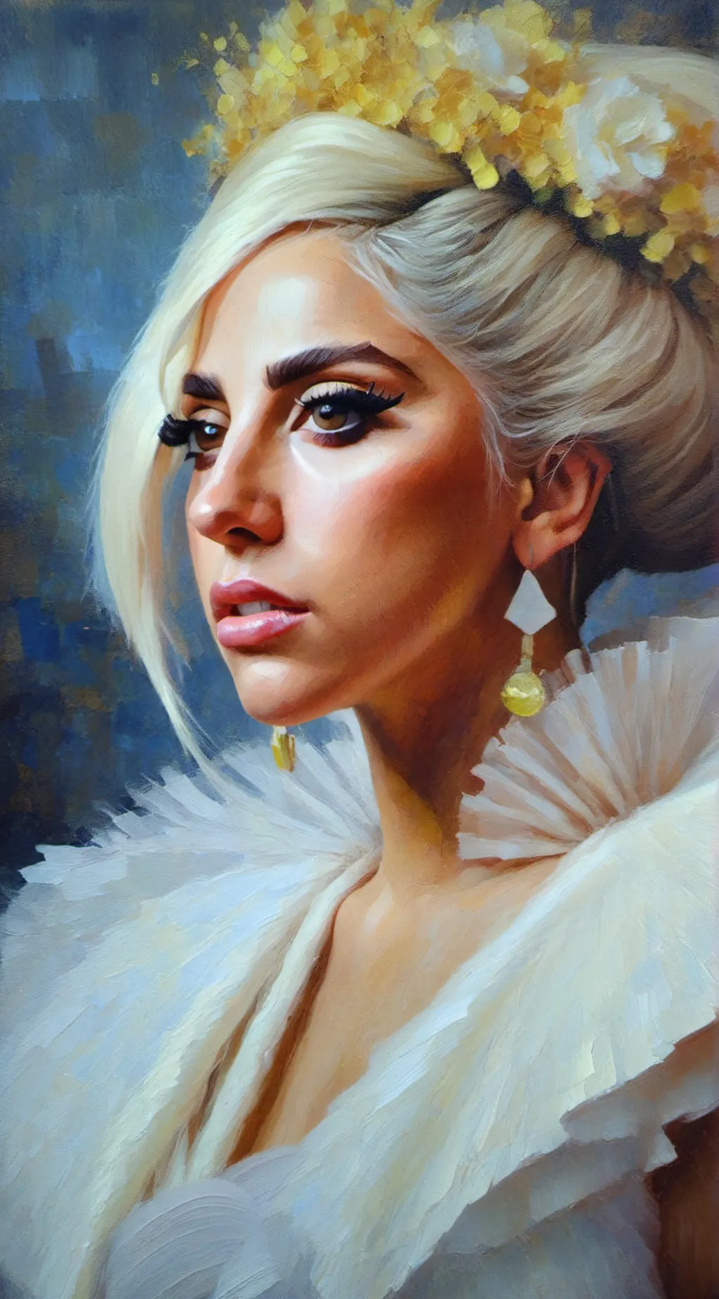 ai character: Lady gaga background